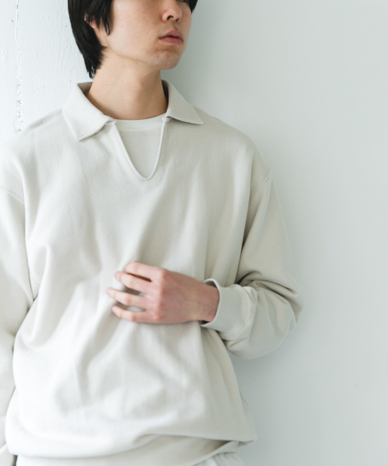 URBAN RESEARCH DOORS「TOMPKINS裏毛 スキッパースウェット」|スウェット・ジャージ|