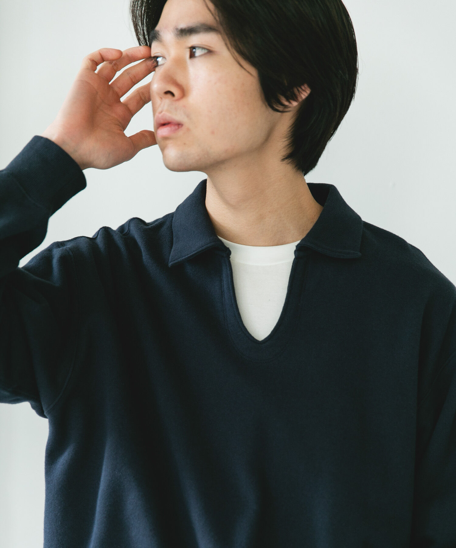 URBAN RESEARCH DOORS「TOMPKINS裏毛 スキッパースウェット」|スウェット・ジャージ|