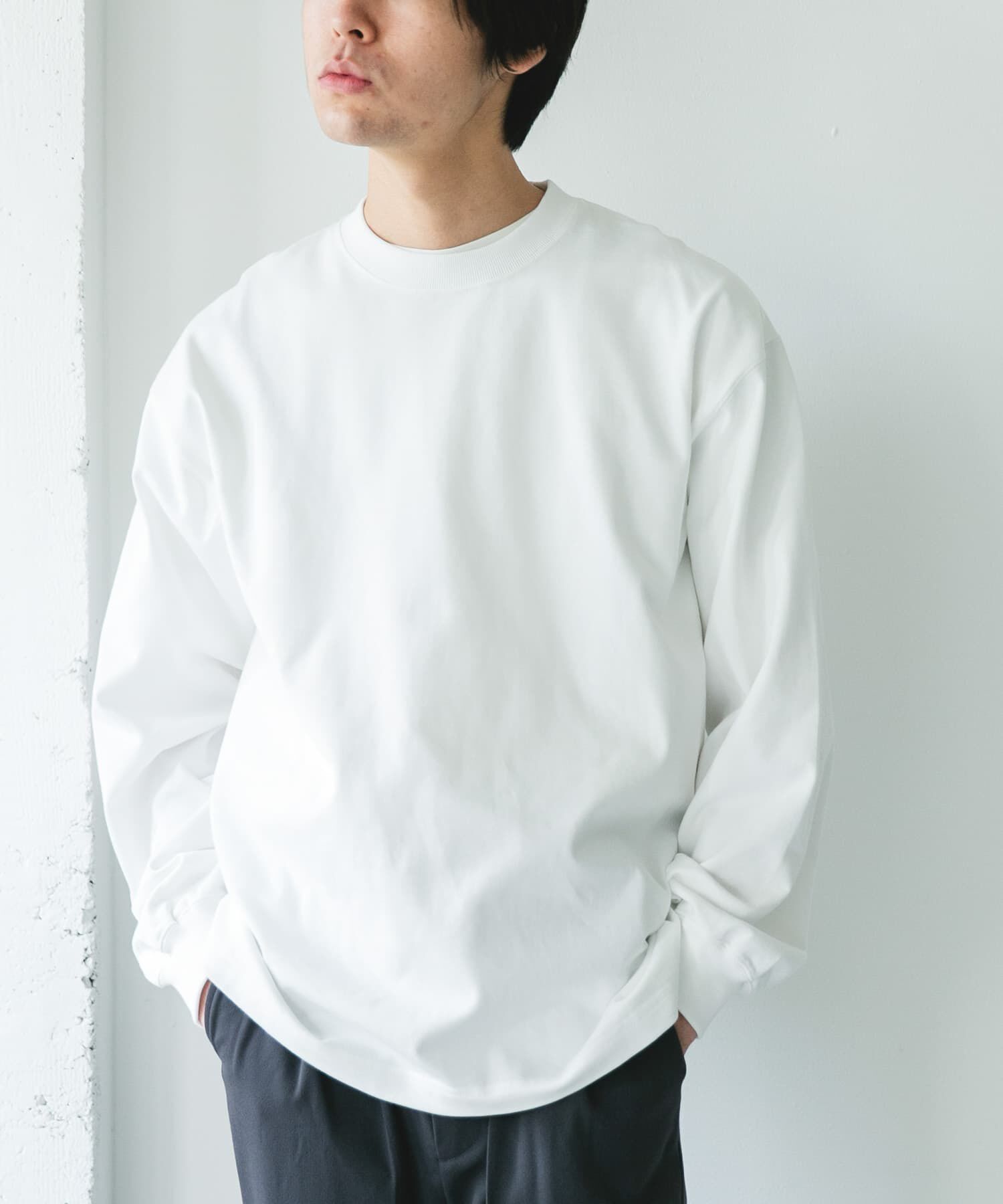 URBAN RESEARCH DOORS「『UR TECH』『抗菌/防臭』10.5オンス ヘビーウェイト LONG-SLEEVE T-SHIRTS」|Tシャツ・カットソー|
