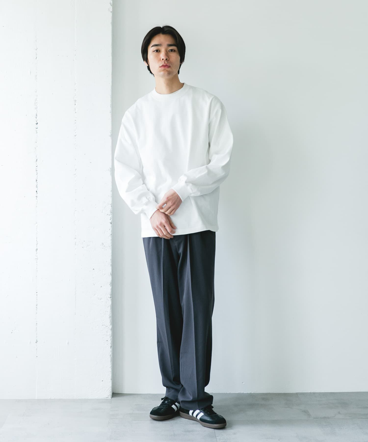 URBAN RESEARCH DOORS「『UR TECH』『抗菌/防臭』10.5オンス ヘビーウェイト LONG-SLEEVE T-SHIRTS」|Tシャツ・カットソー|