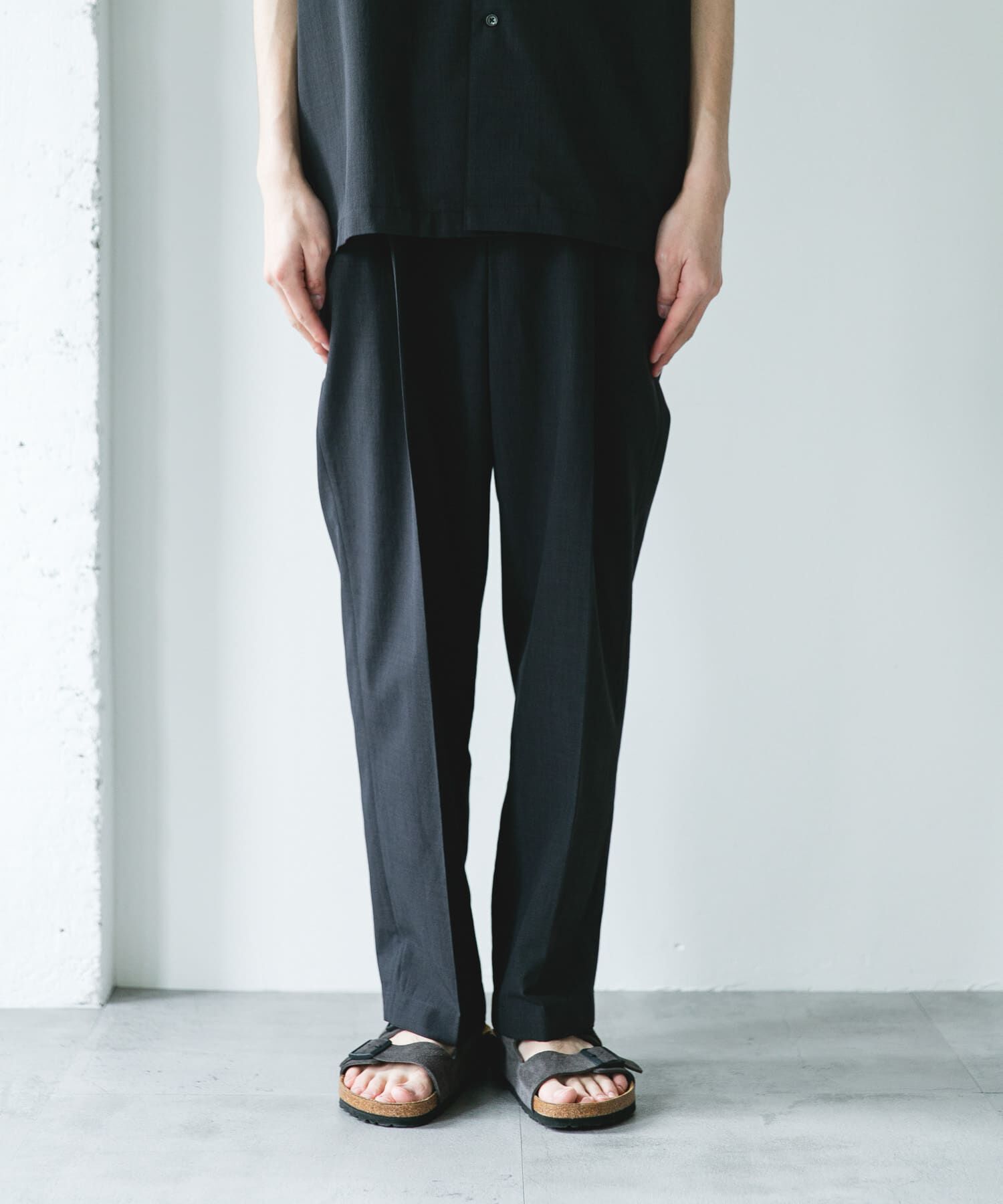 URBAN RESEARCH DOORS「『イージーケア/速乾/UVカット』クイックドライ 2タック ワイドトラウザー」|その他|