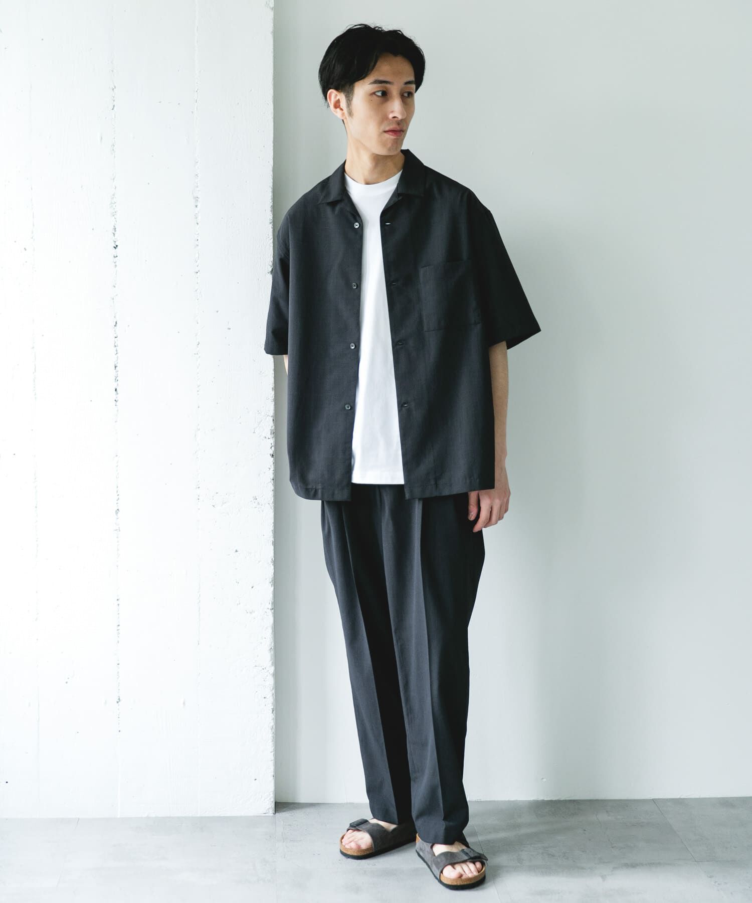 URBAN RESEARCH DOORS「『イージーケア/速乾/UVカット』クイックドライ 2タック ワイドトラウザー」|その他|