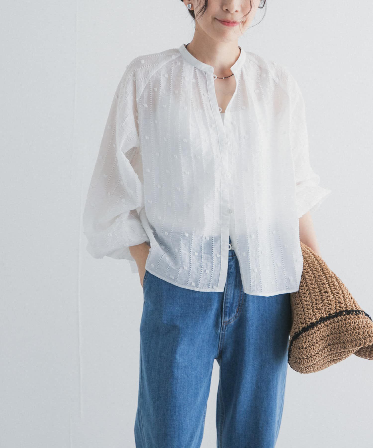 URBAN RESEARCH DOORS「カットドビーブラウス」|シャツ・ブラウス|