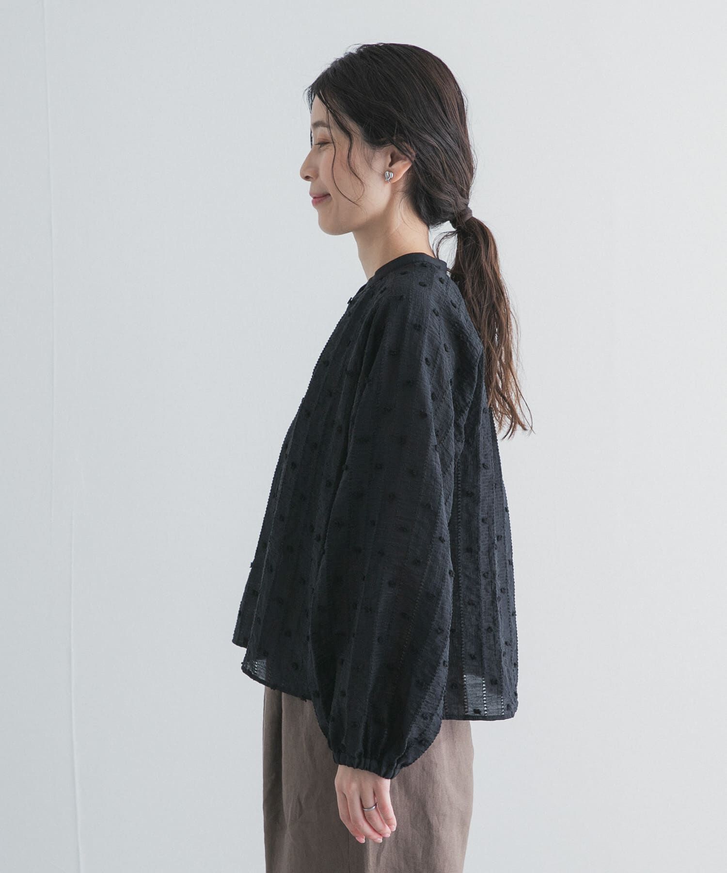 URBAN RESEARCH DOORS「カットドビーブラウス」|シャツ・ブラウス|