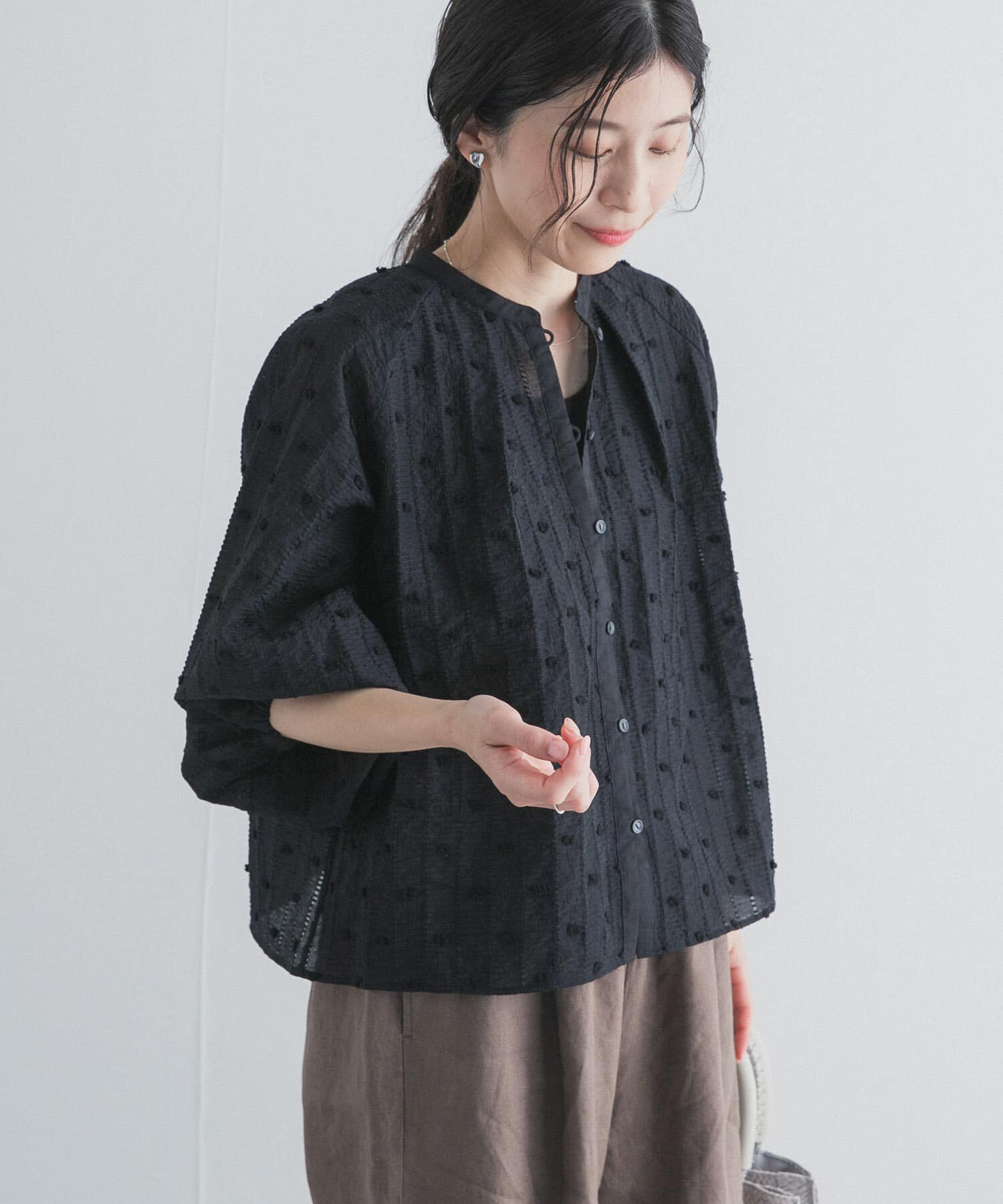 URBAN RESEARCH DOORS「カットドビーブラウス」|シャツ・ブラウス|