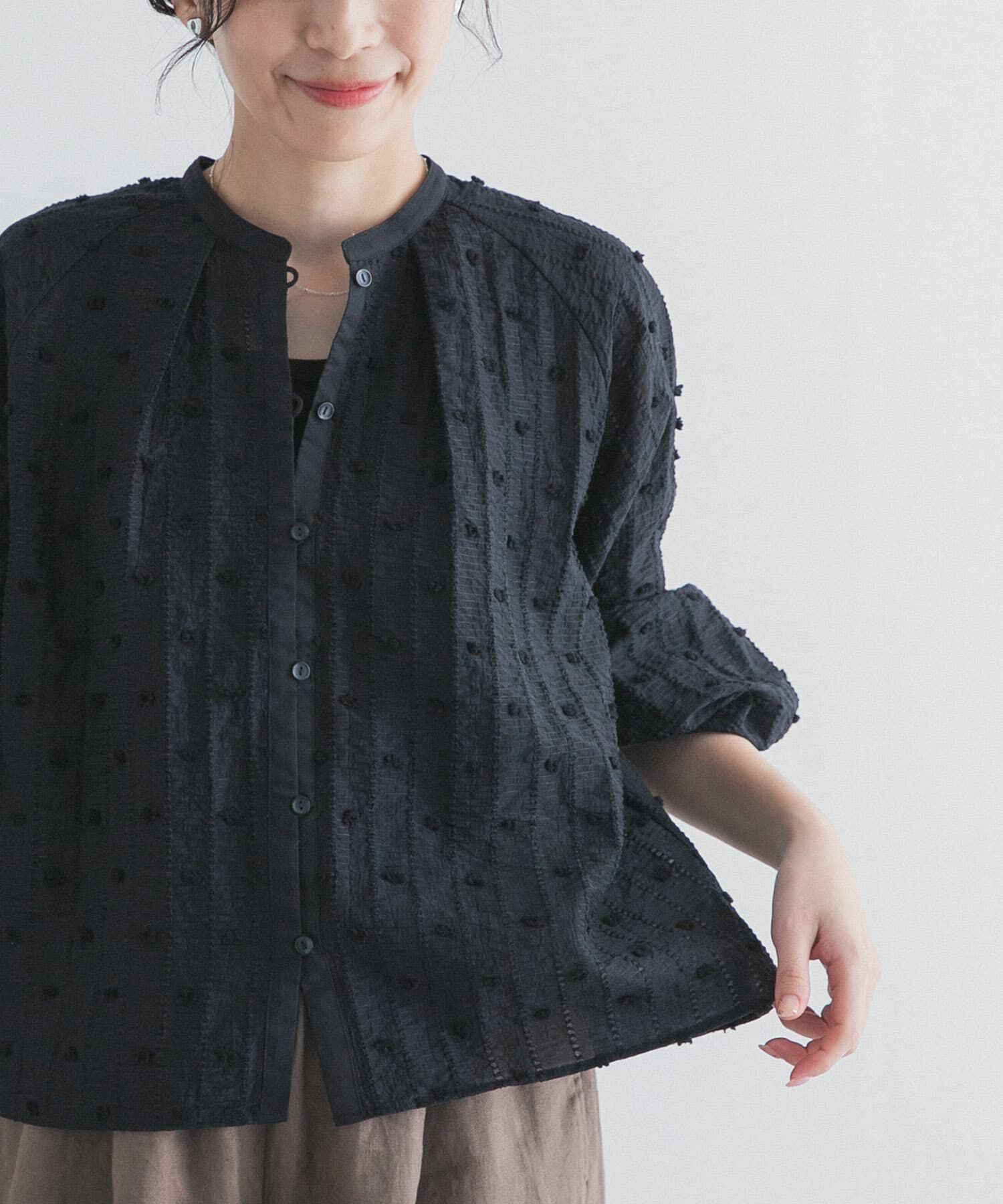 URBAN RESEARCH DOORS「カットドビーブラウス」|シャツ・ブラウス|