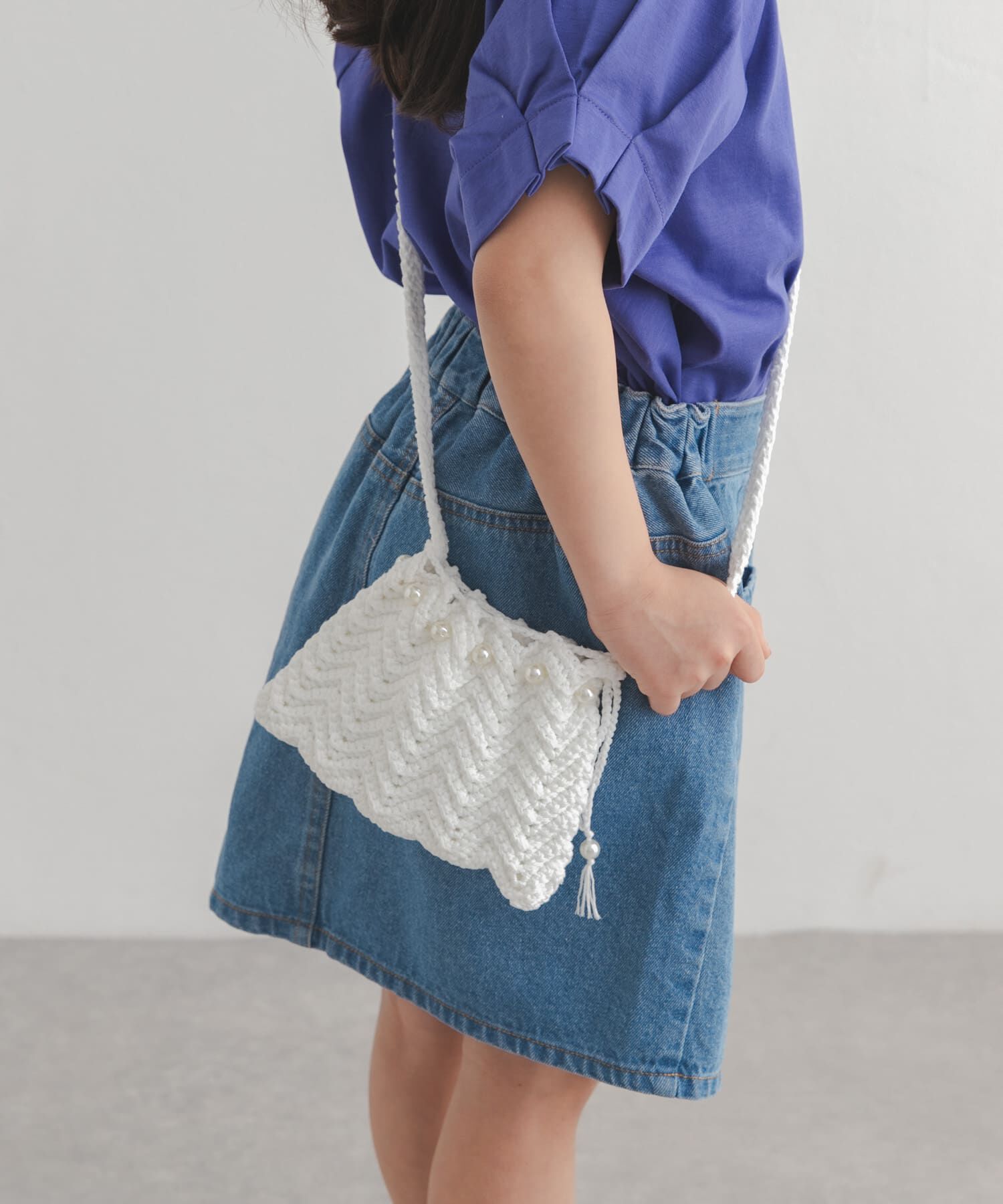 URBAN RESEARCH DOORS「シェルモチーフかぎ針ポシェット(KIDS)」|その他|オフホワイト