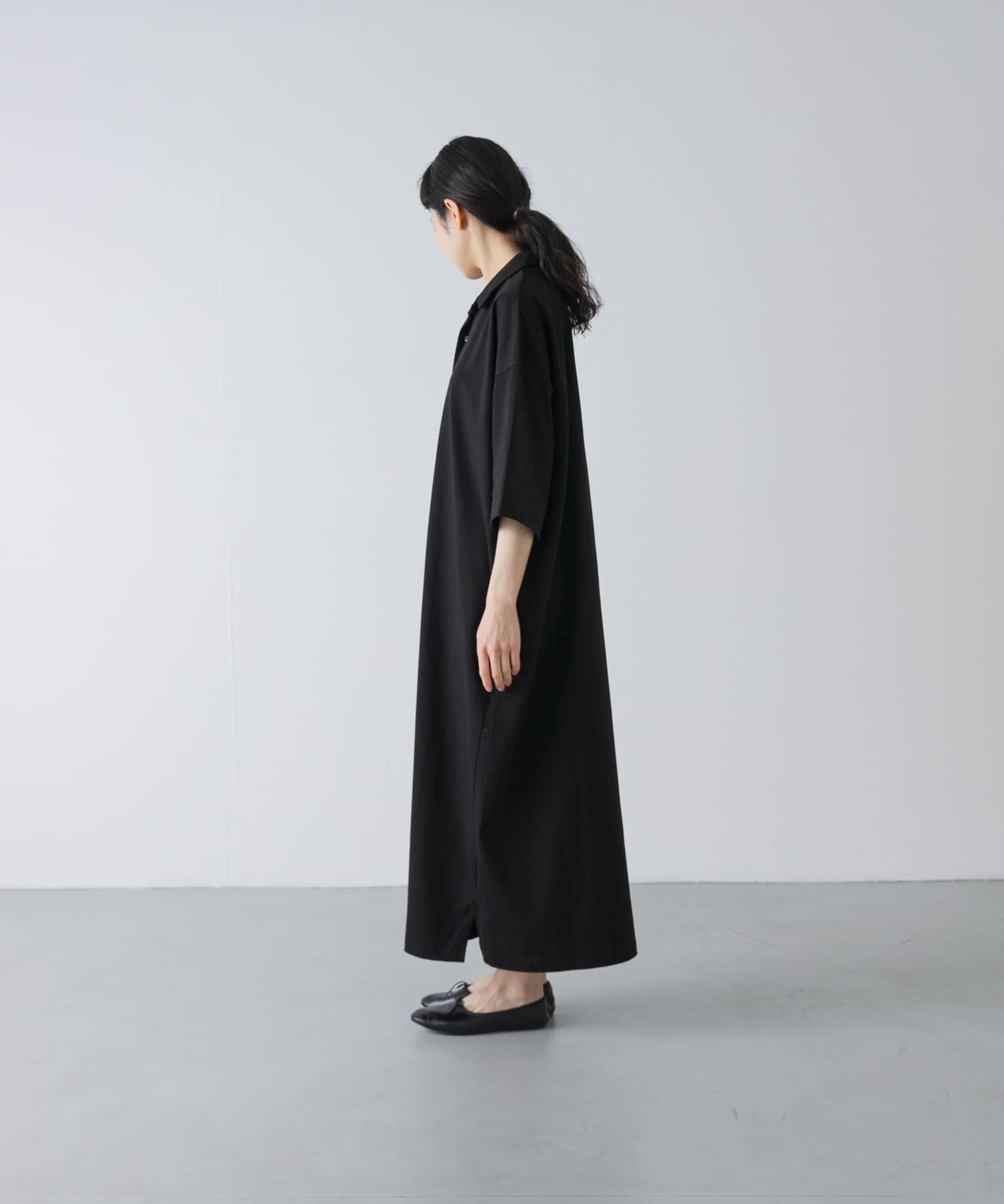 かぐれ「『2サイズ展開』オープンカラーカットワンピース」|ワンピース|