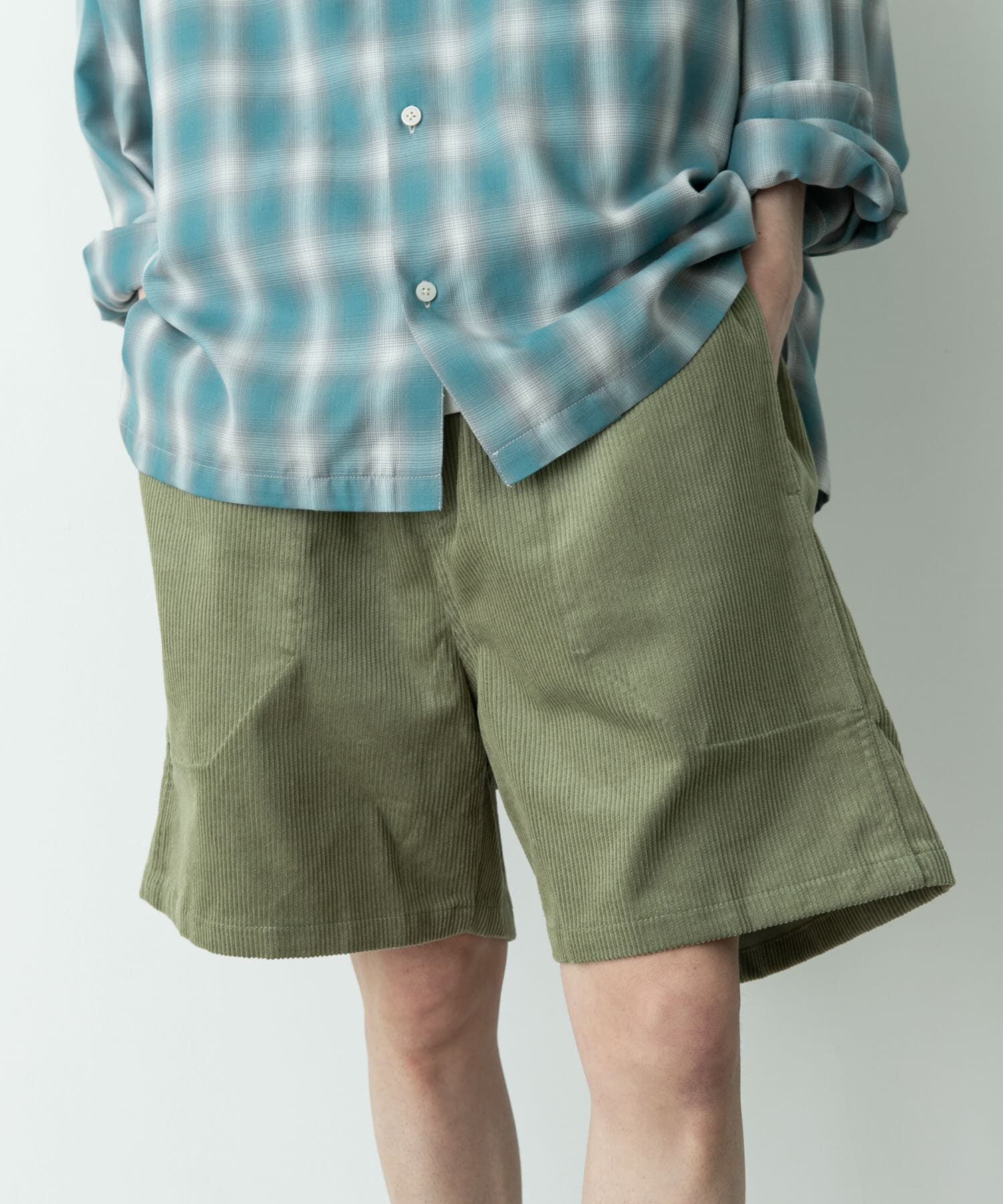 Sonny Label 「コーデュロイイージーバギーショートパンツ」|その他|グリーン