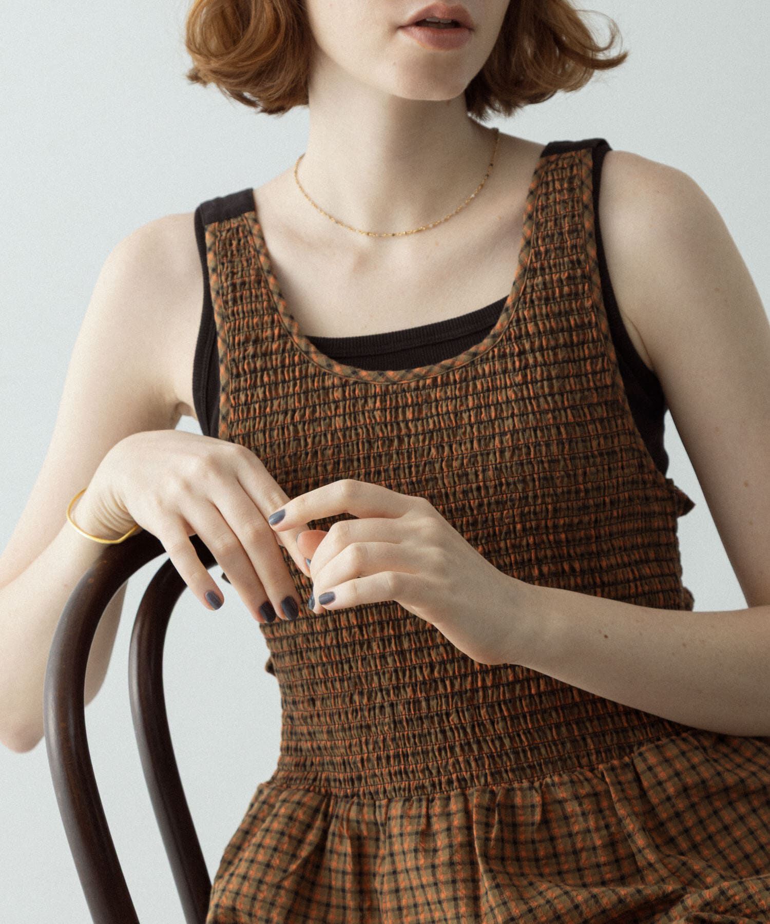 Sonny Label 「サマーチェックシャーリングキャミワンピース」|ワンピース|