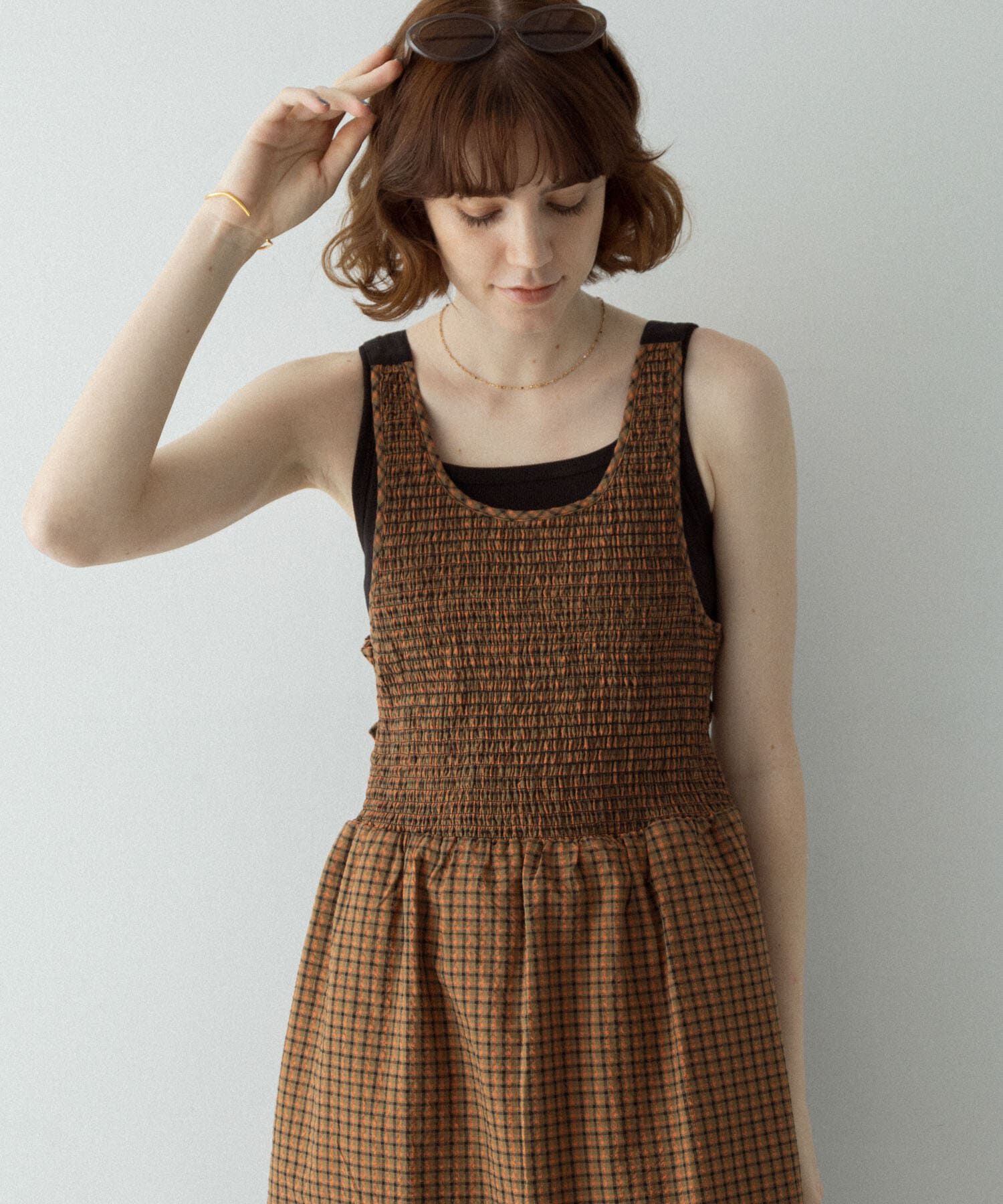 Sonny Label 「サマーチェックシャーリングキャミワンピース」|ワンピース|