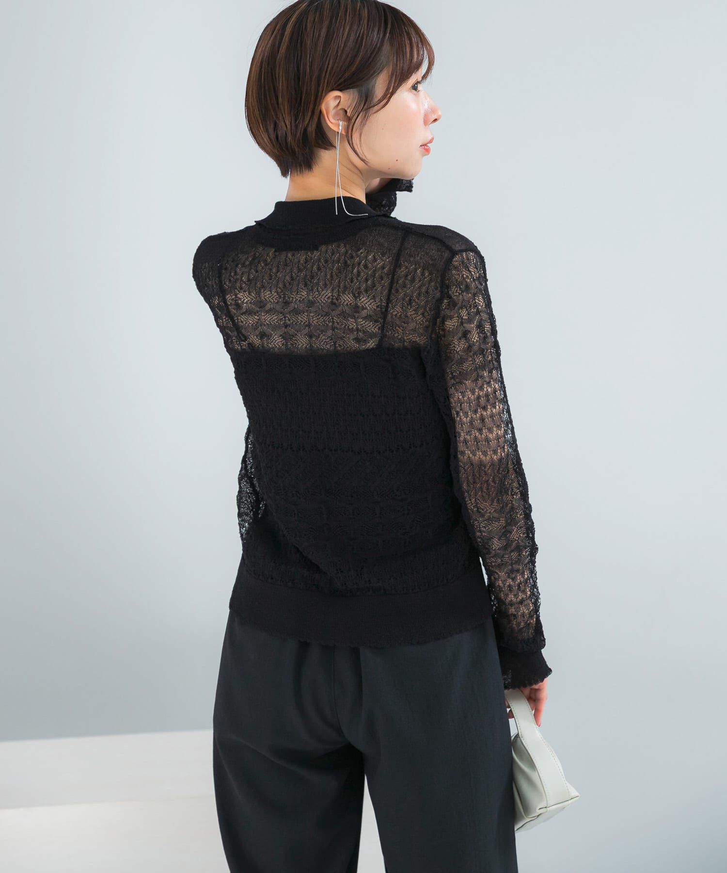 URBAN RESEARCH ROSSO「リネン混クロシェニットカーディガン」|カーディガン|