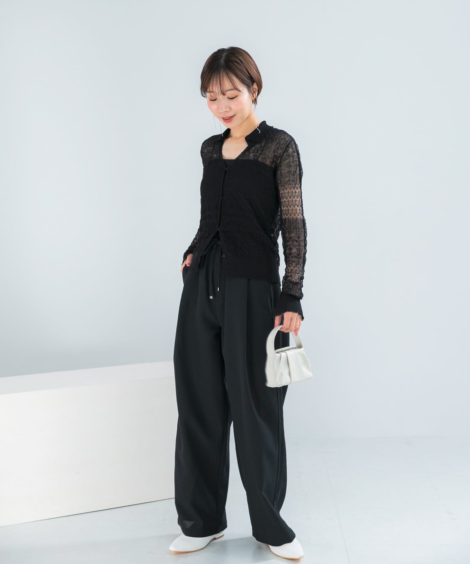 URBAN RESEARCH ROSSO「リネン混クロシェニットカーディガン」|カーディガン|