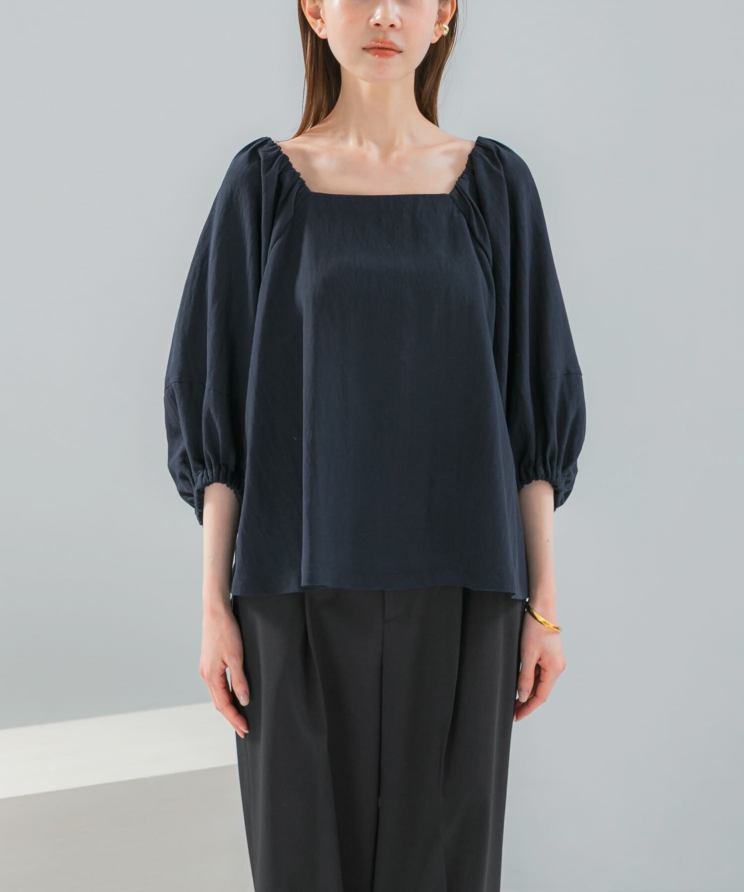 URBAN RESEARCH ROSSO「キュプラリネンオフショル2WAYブラウス」|シャツ・ブラウス|