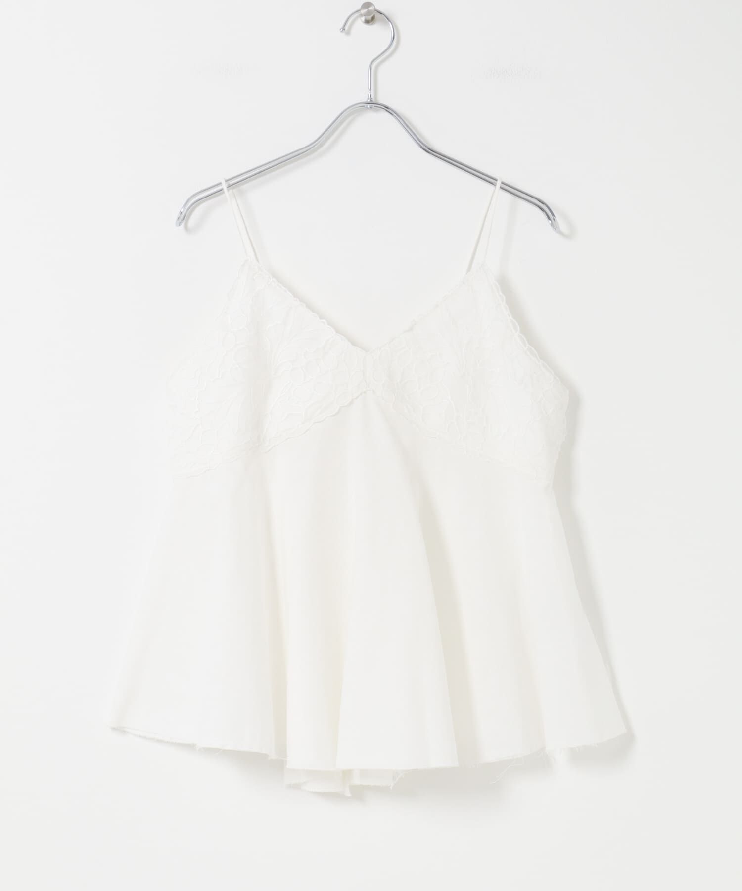 URBAN RESEARCH ROSSO「リネン混レイヤードレースキャミソール」|キャミソール|