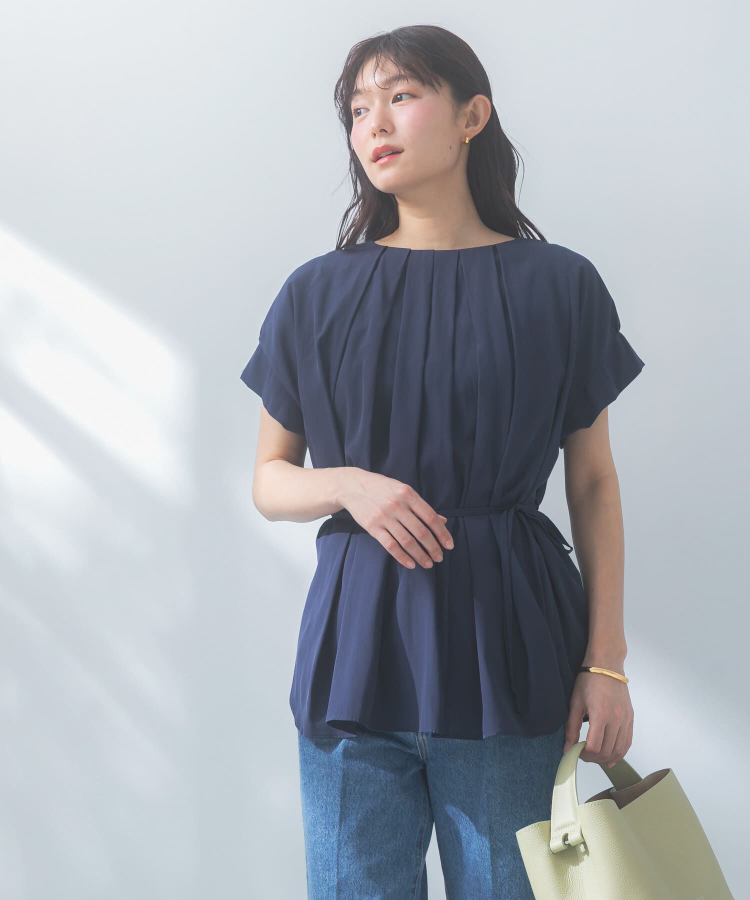 URBAN RESEARCH ROSSO「『一部WEB限定カラー』タックデザインブラウス」|シャツ・ブラウス|