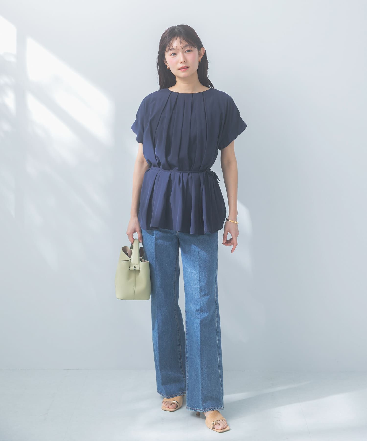 URBAN RESEARCH ROSSO「『一部WEB限定カラー』タックデザインブラウス」|シャツ・ブラウス|