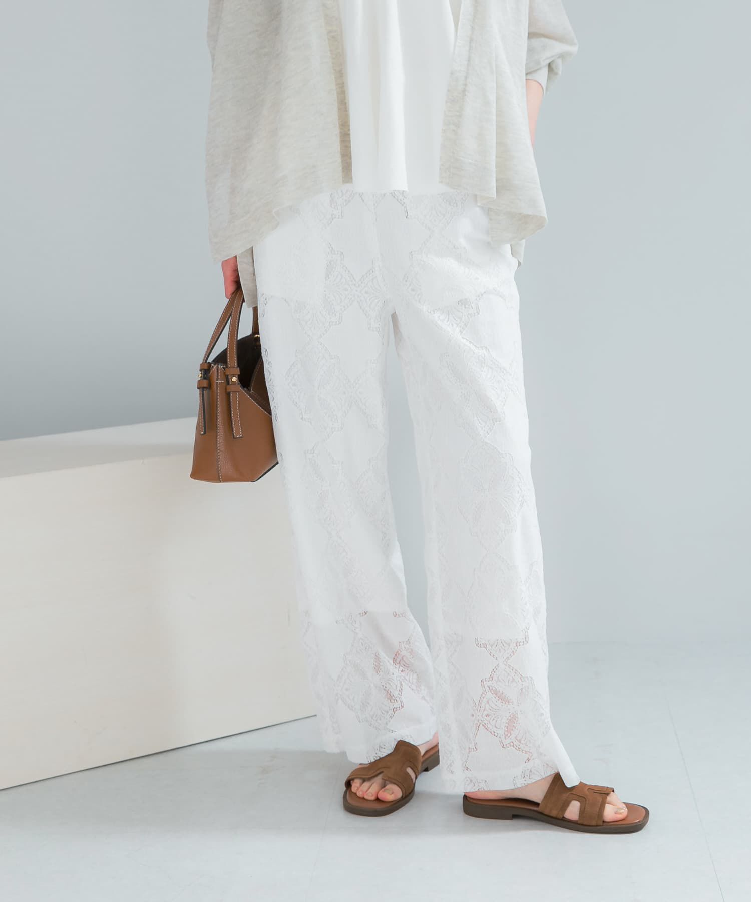 URBAN RESEARCH ROSSO「パネルレースストレートイージーパンツ」|その他|