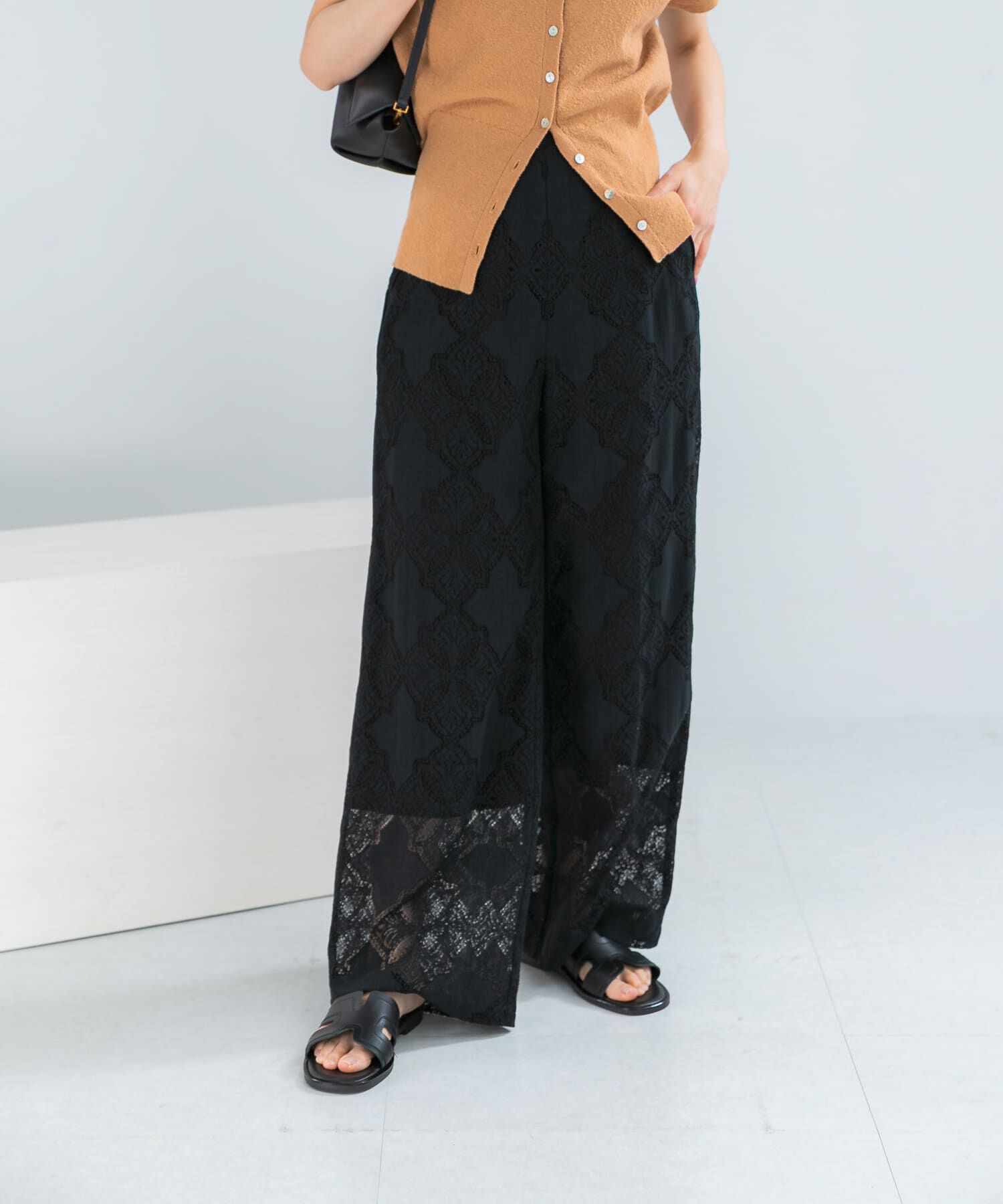 URBAN RESEARCH ROSSO「パネルレースストレートイージーパンツ」|その他|