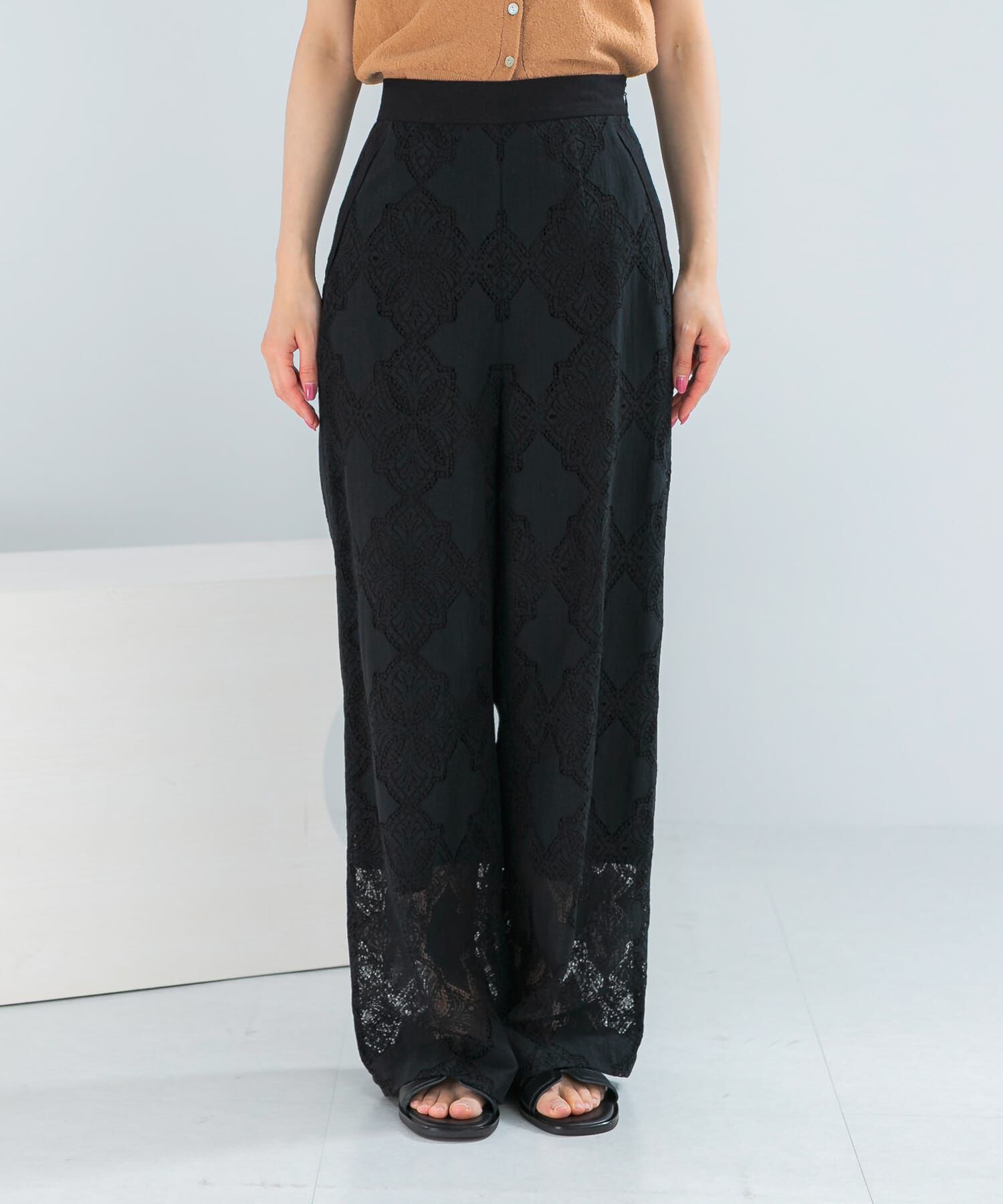 URBAN RESEARCH ROSSO「パネルレースストレートイージーパンツ」|その他|