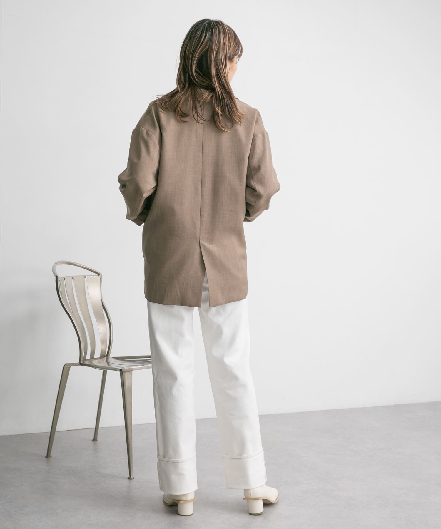  「ターンアップストレートデニム」|デニム|