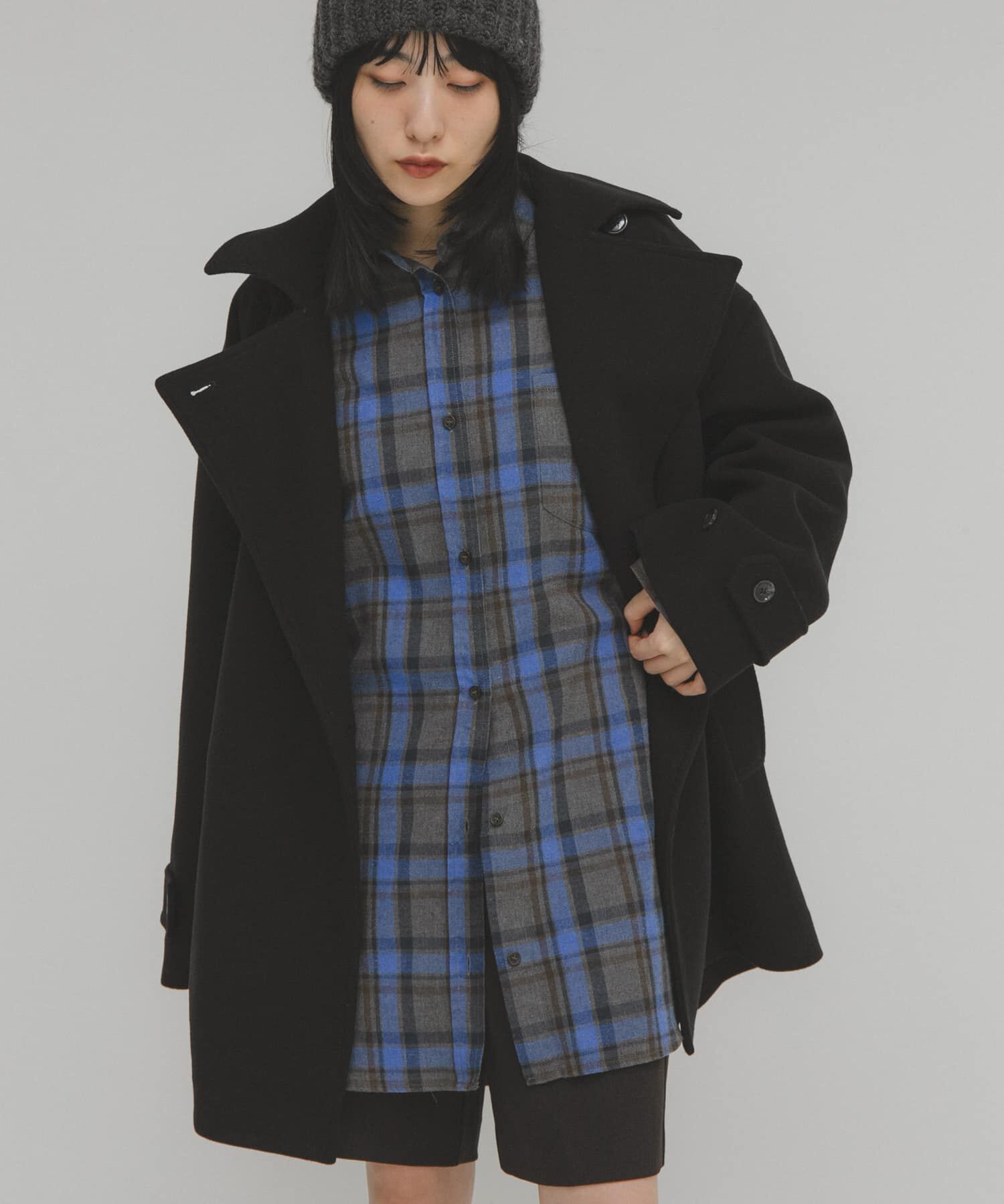  「BIGチェックシャツ」|シャツ・ブラウス|ブルー系その他