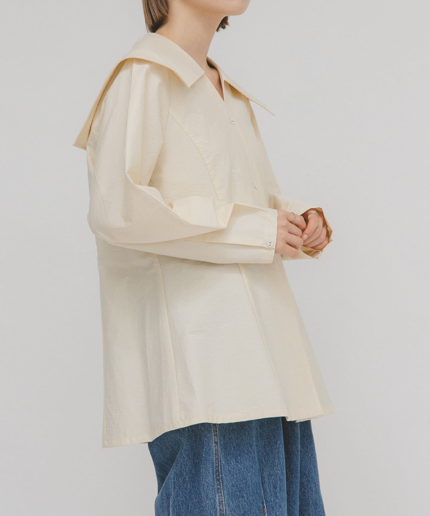  「セーラーカラーシェイプブラウス」|シャツ・ブラウス|