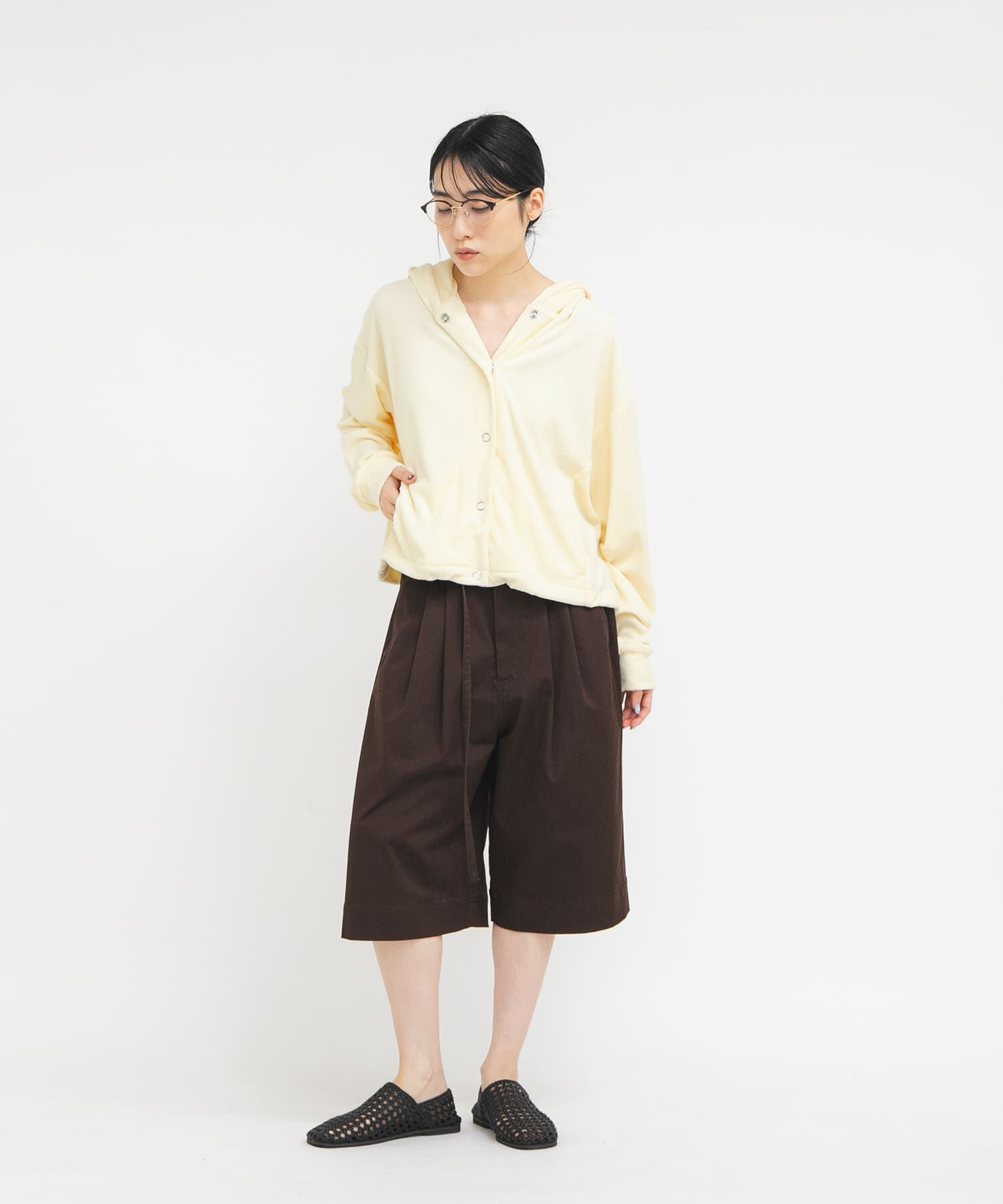  「リングドットパイルフーディー」|パーカー|