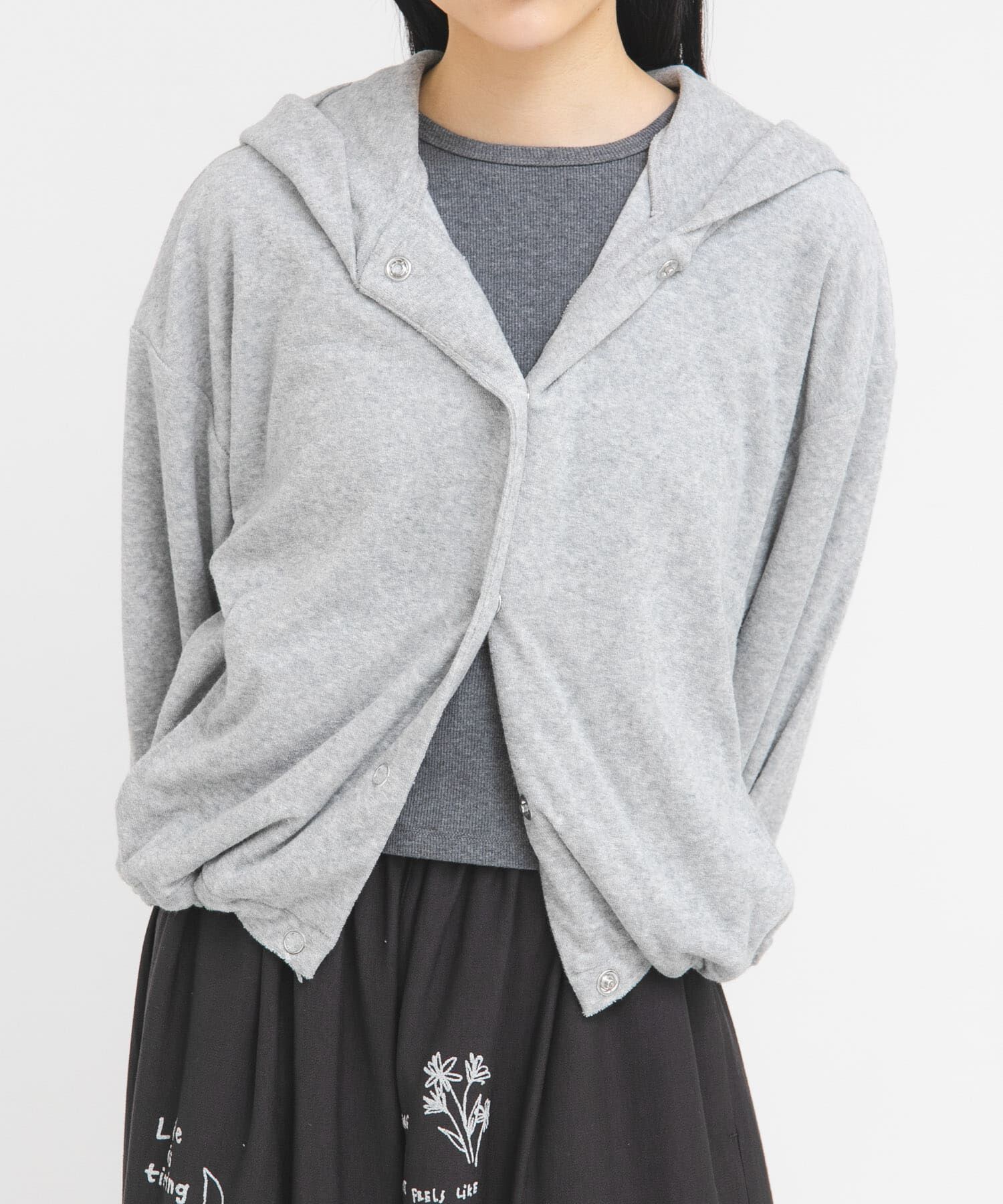  「リングドットパイルフーディー」|パーカー|