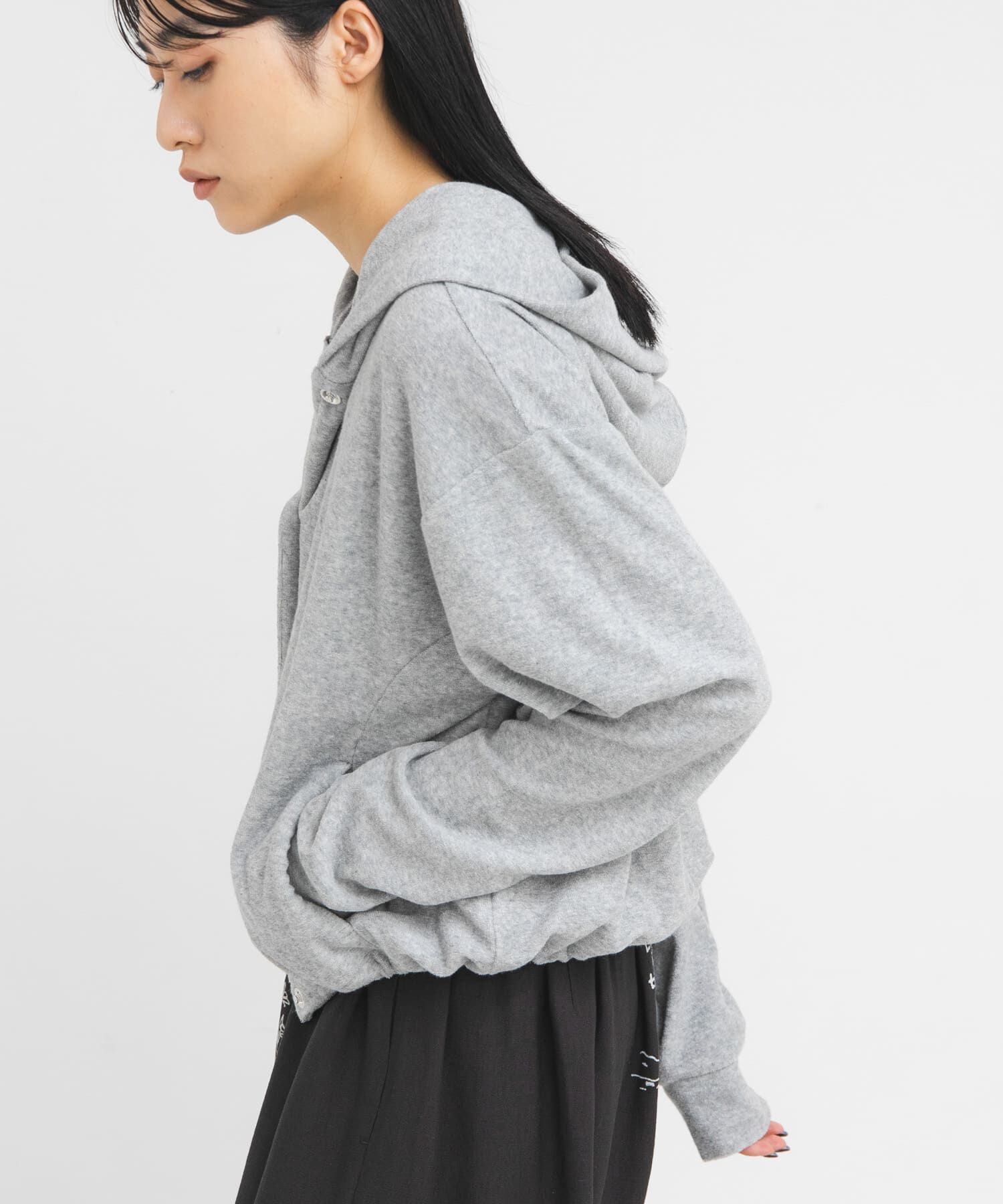  「リングドットパイルフーディー」|パーカー|