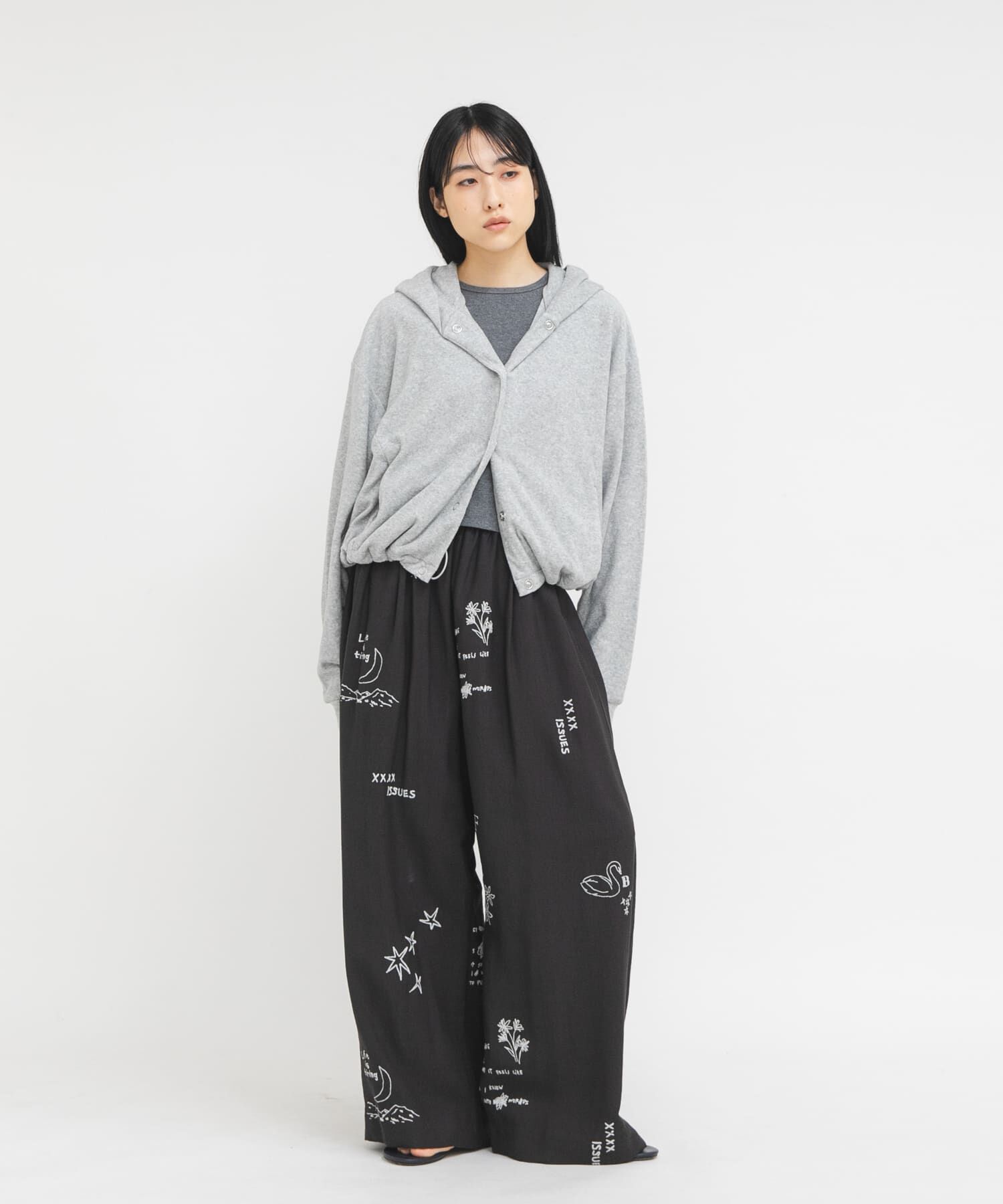  「リングドットパイルフーディー」|パーカー|