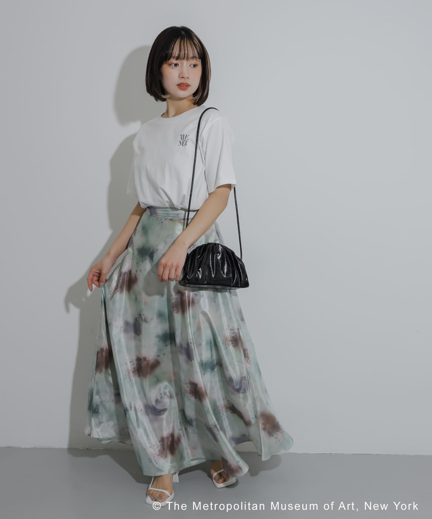 SENSE OF PLACE by URBAN RESEARCH「ボカシプリントロングスカート」|スカート|