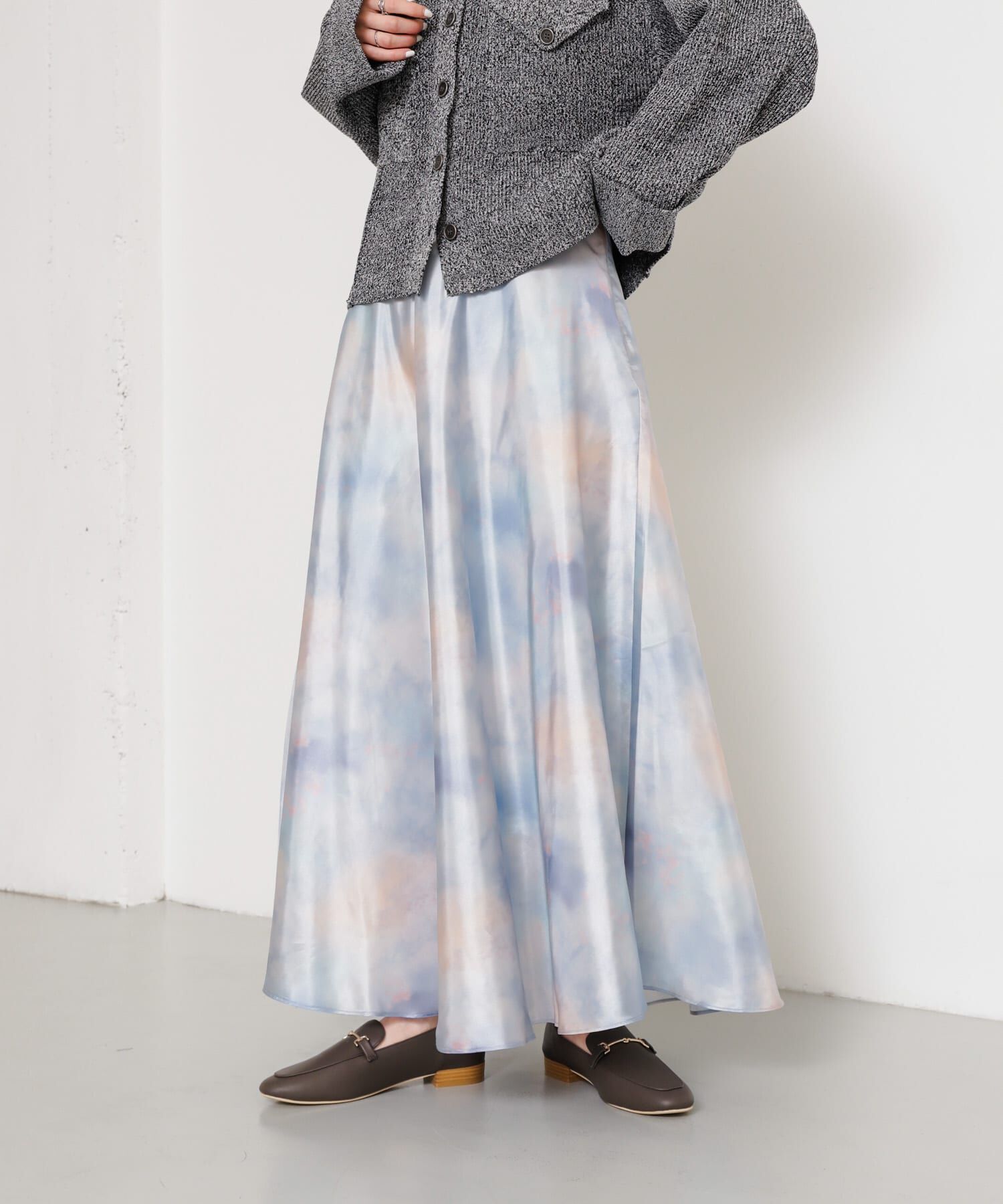 SENSE OF PLACE by URBAN RESEARCH「ボカシプリントロングスカート」|スカート|