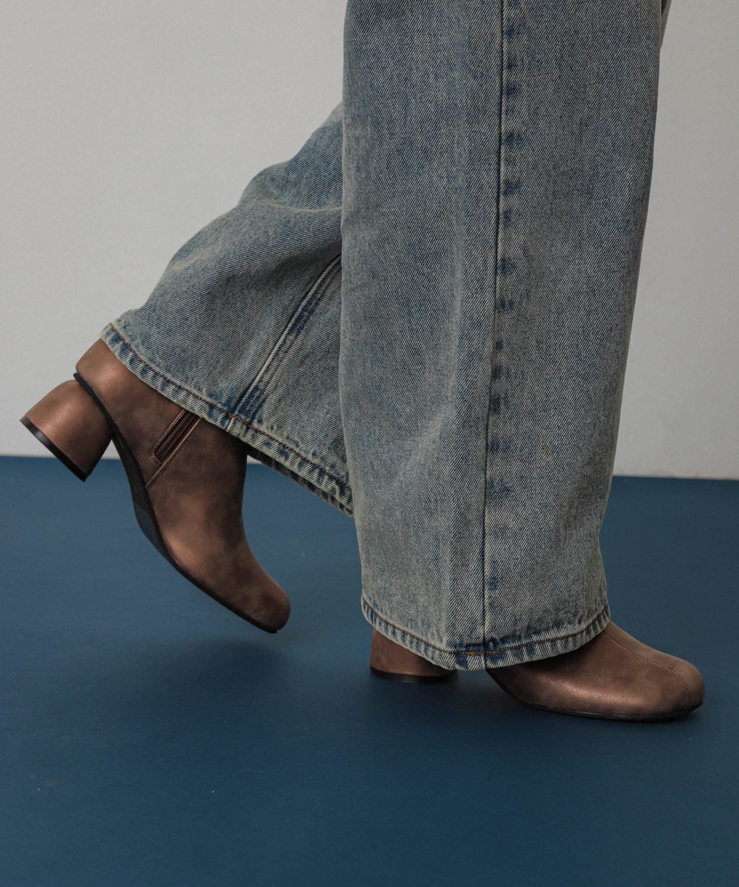 SENSE OF PLACE by URBAN RESEARCH「ヴィンテージライクメタリックブーツ」|ショートブーツ|