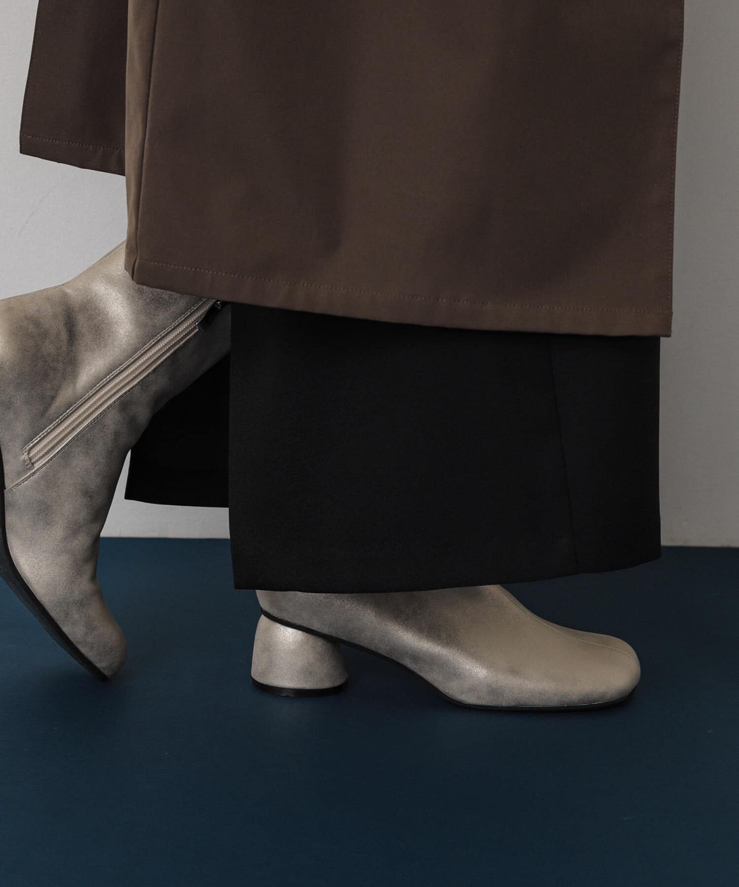 SENSE OF PLACE by URBAN RESEARCH「ヴィンテージライクメタリックブーツ」|ショートブーツ|