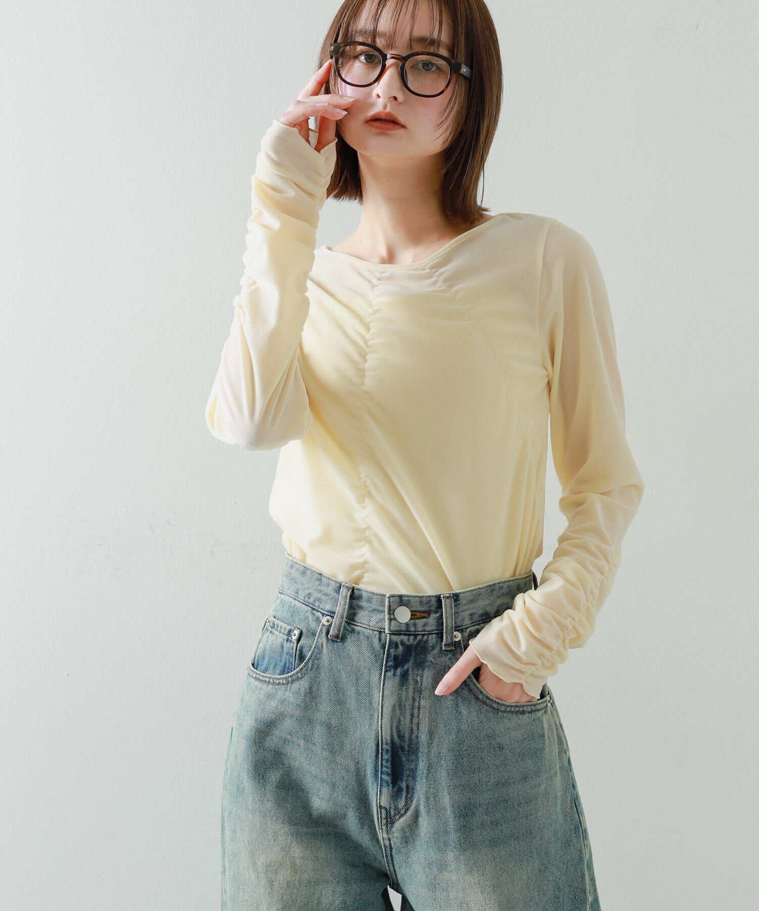 SENSE OF PLACE by URBAN RESEARCH「シアーベロアTシャツ」|Tシャツ・カットソー|