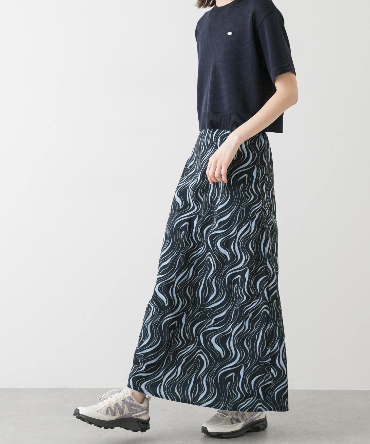 SENSE OF PLACE by URBAN RESEARCH「マーブルパターンナロースカート」|スカート|