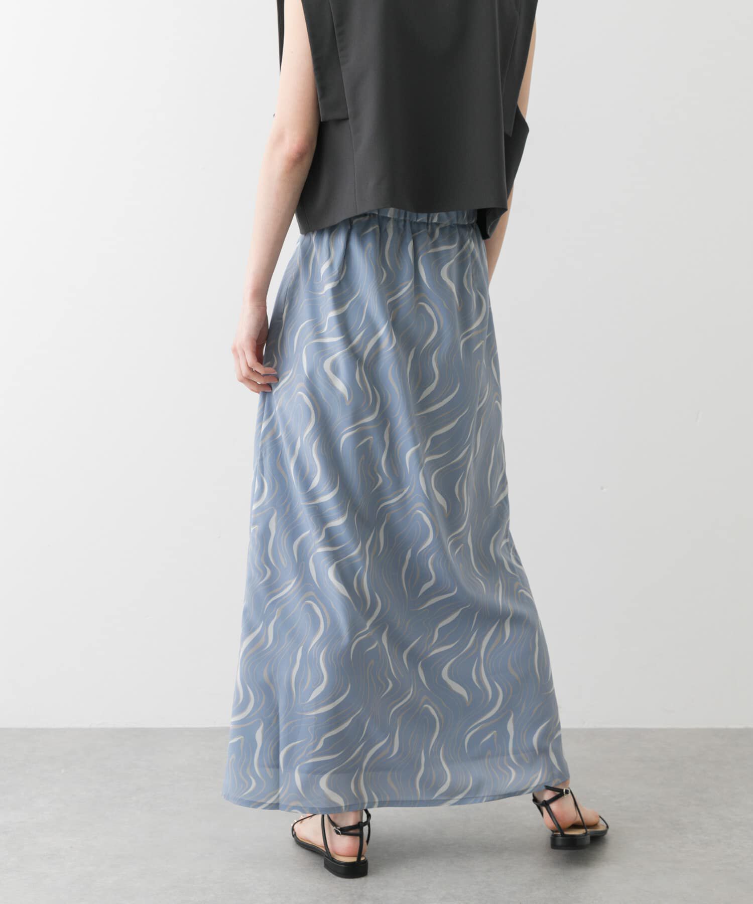 SENSE OF PLACE by URBAN RESEARCH「マーブルパターンナロースカート」|スカート|