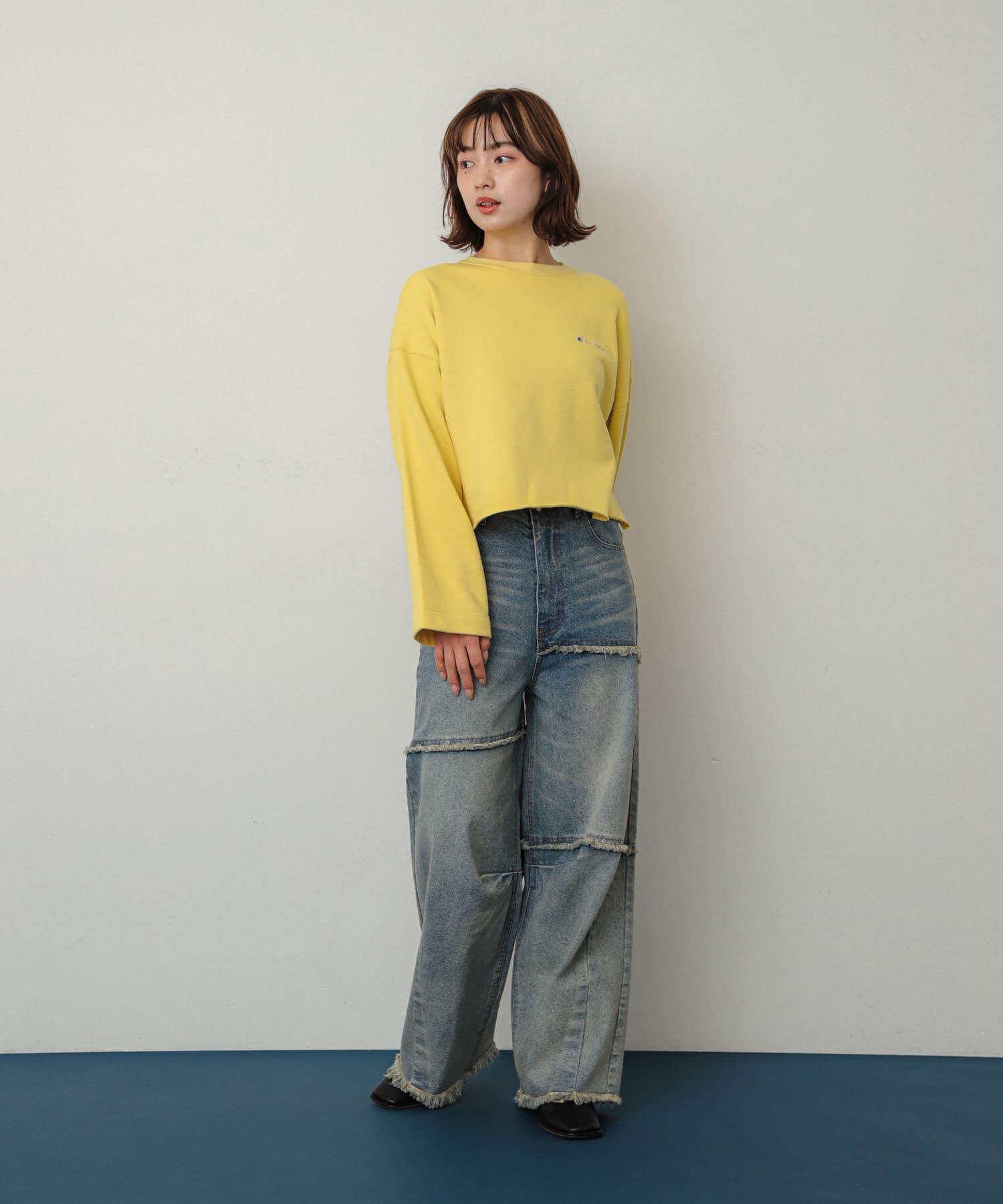 SENSE OF PLACE by URBAN RESEARCH「『別注』Champion&times;SENSE OF PLACE　カットオフスウェット」|スウェット・ジャージ|