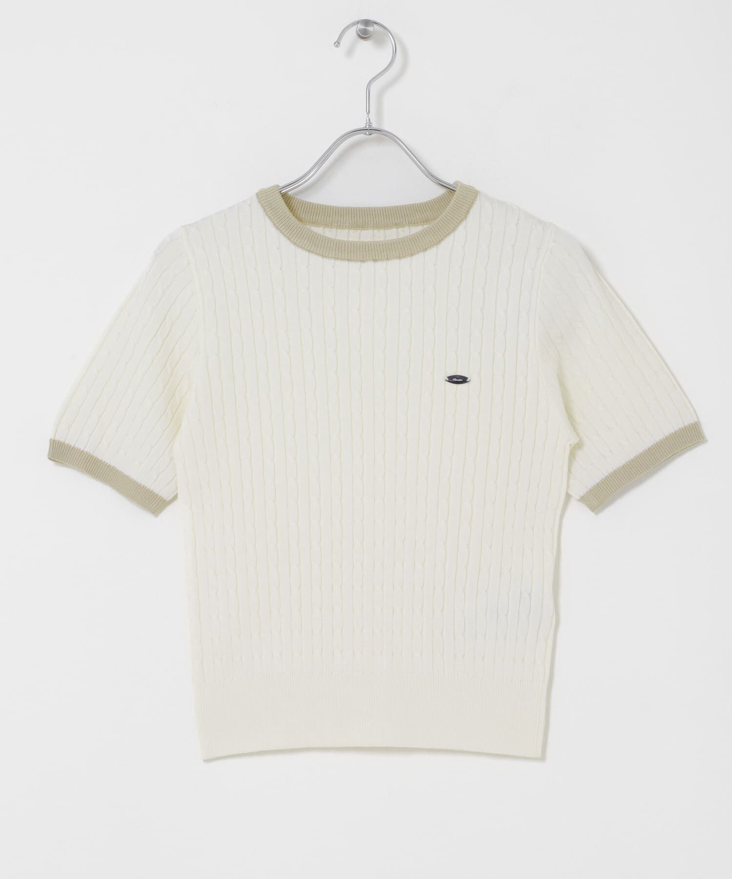 SENSE OF PLACE by URBAN RESEARCH「『洗濯可』バイカラーケーブルセーター」|ニット・セーター|