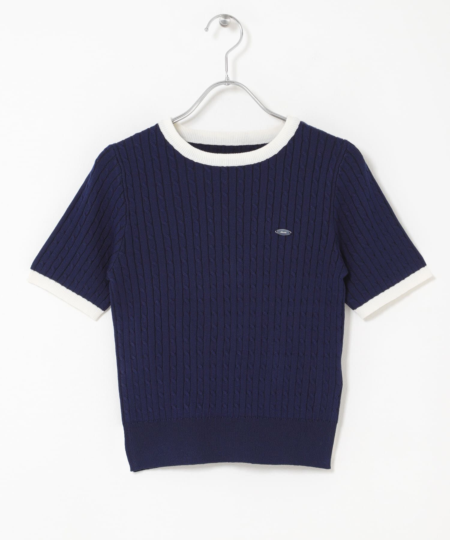 SENSE OF PLACE by URBAN RESEARCH「『洗濯可』バイカラーケーブルセーター」|ニット・セーター|