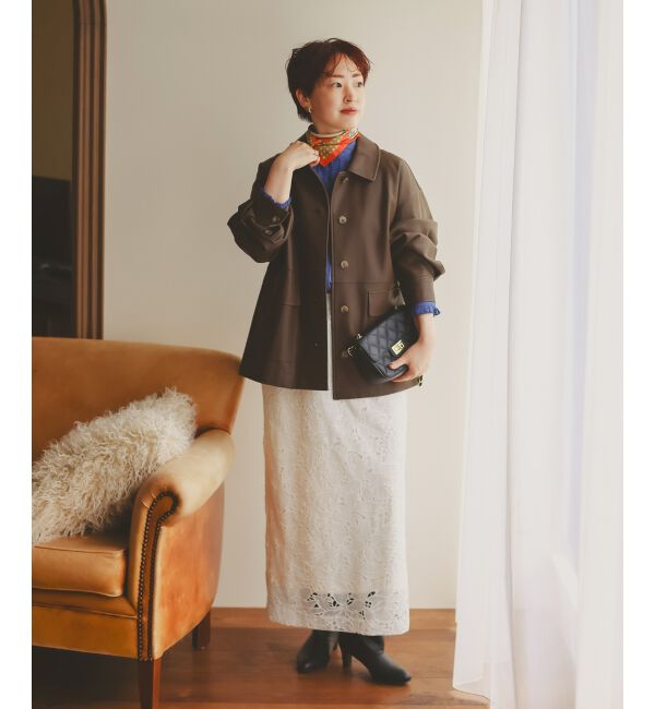  「デニムフリルブラウス」|シャツ・ブラウス|