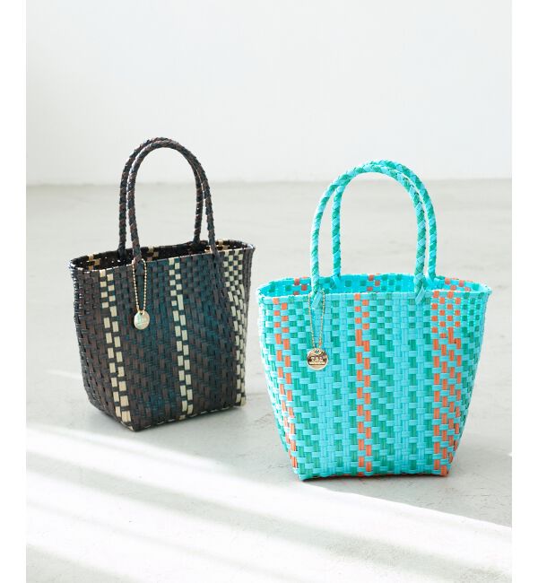  「スクエアメルカドバッグ」|かごバッグ|