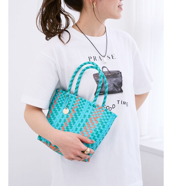  「スクエアメルカドバッグ」|かごバッグ|