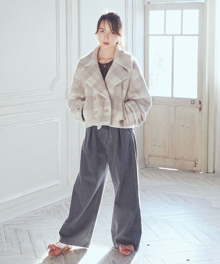 earth music&ecology「【WEB限定】シャギーショートコート」|その他|