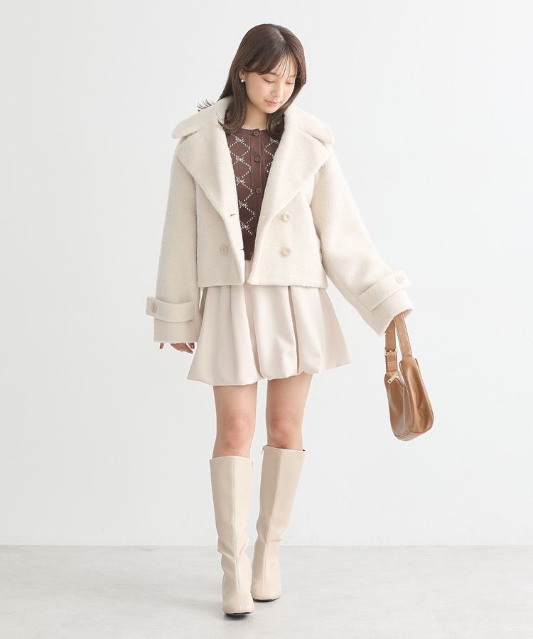 earth music&ecology「【WEB限定】シャギーショートコート」|その他|