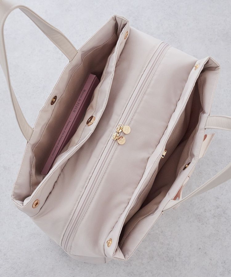 Maison de FLEUR「グログランリボン3ルームトートバッグ」|トートバッグ|