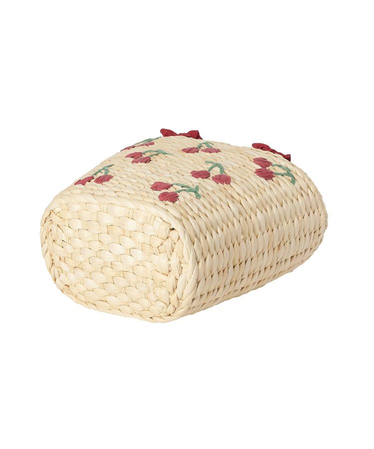 Maison de FLEUR「チェリー刺繍メイズカゴバッグ」|ハンドバッグ|