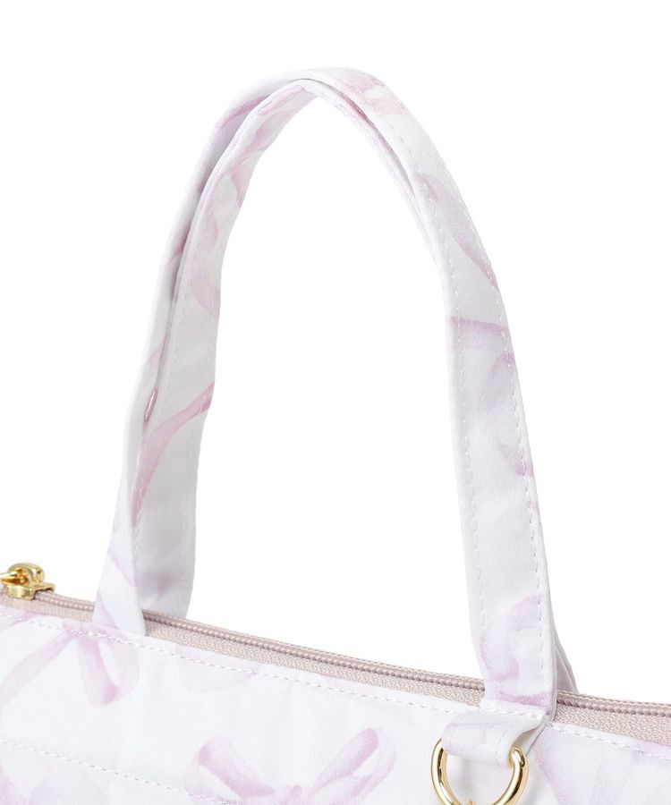 Maison de FLEUR「【保冷機能付き】リボン柄保冷バッグ」|トートバッグ|