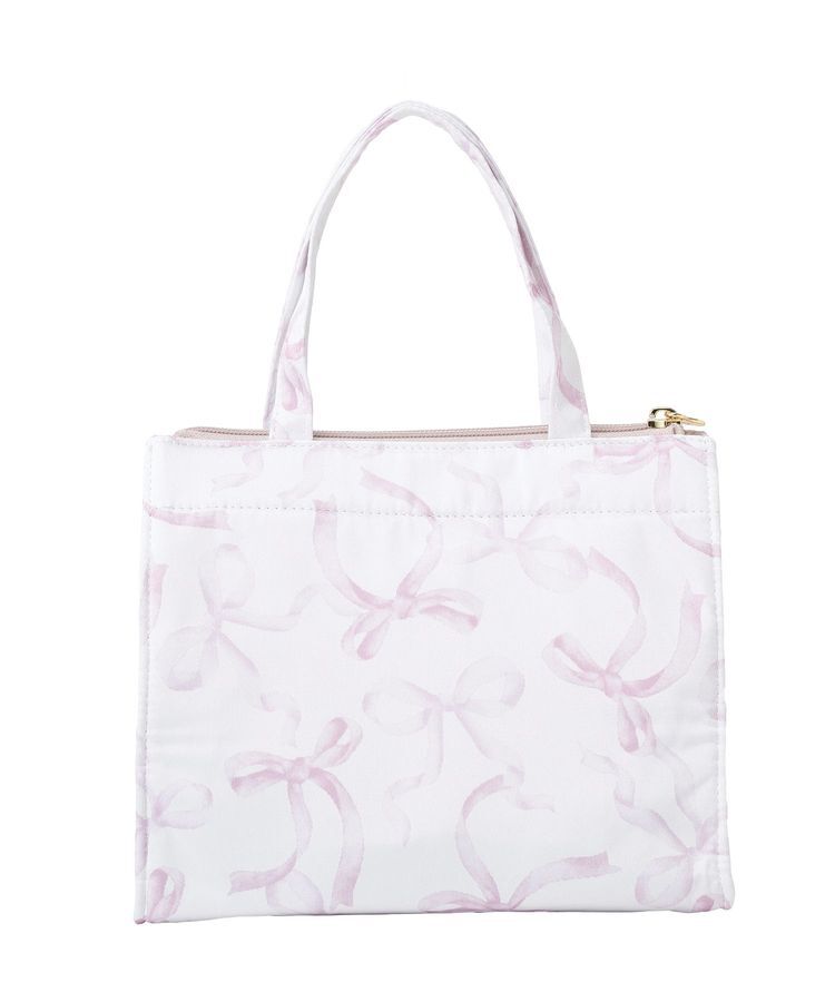 Maison de FLEUR「【保冷機能付き】リボン柄保冷バッグ」|トートバッグ|